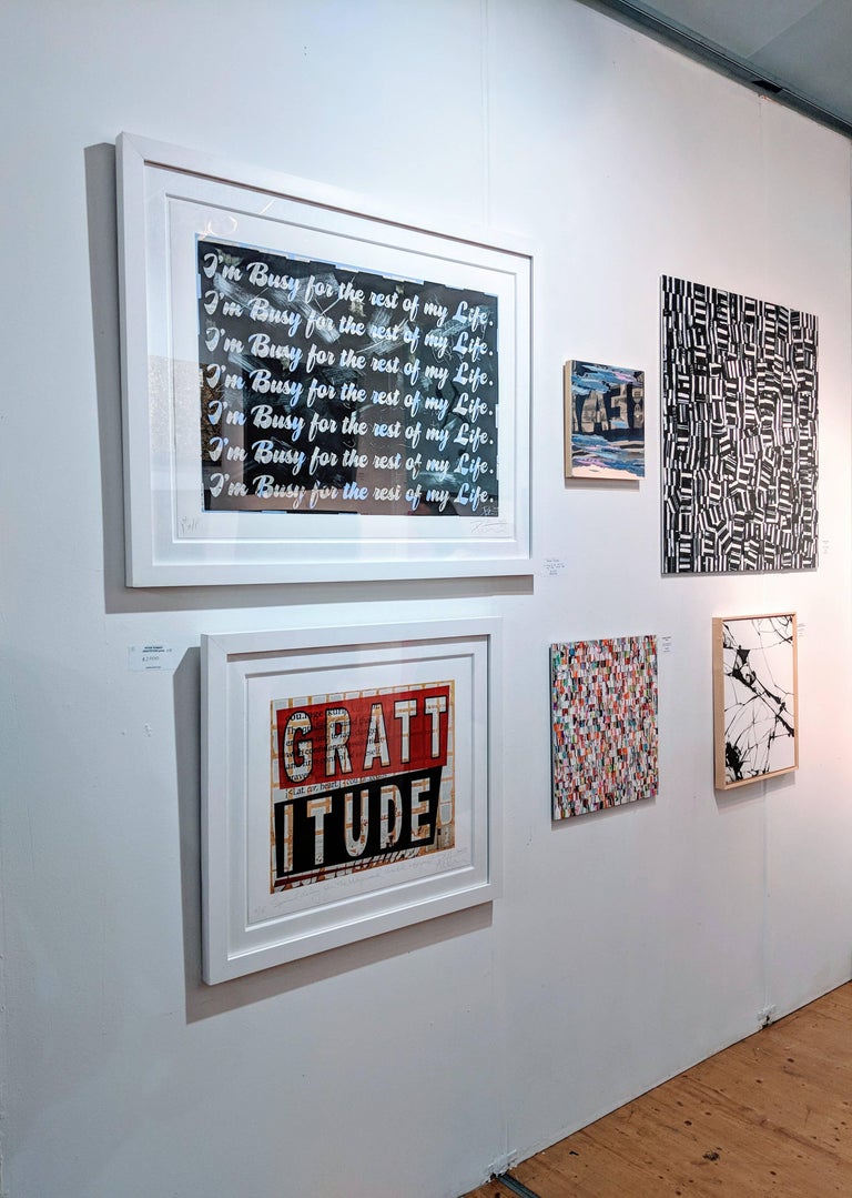 Sivan Dayan "Never"" black and white abstract painting of broken