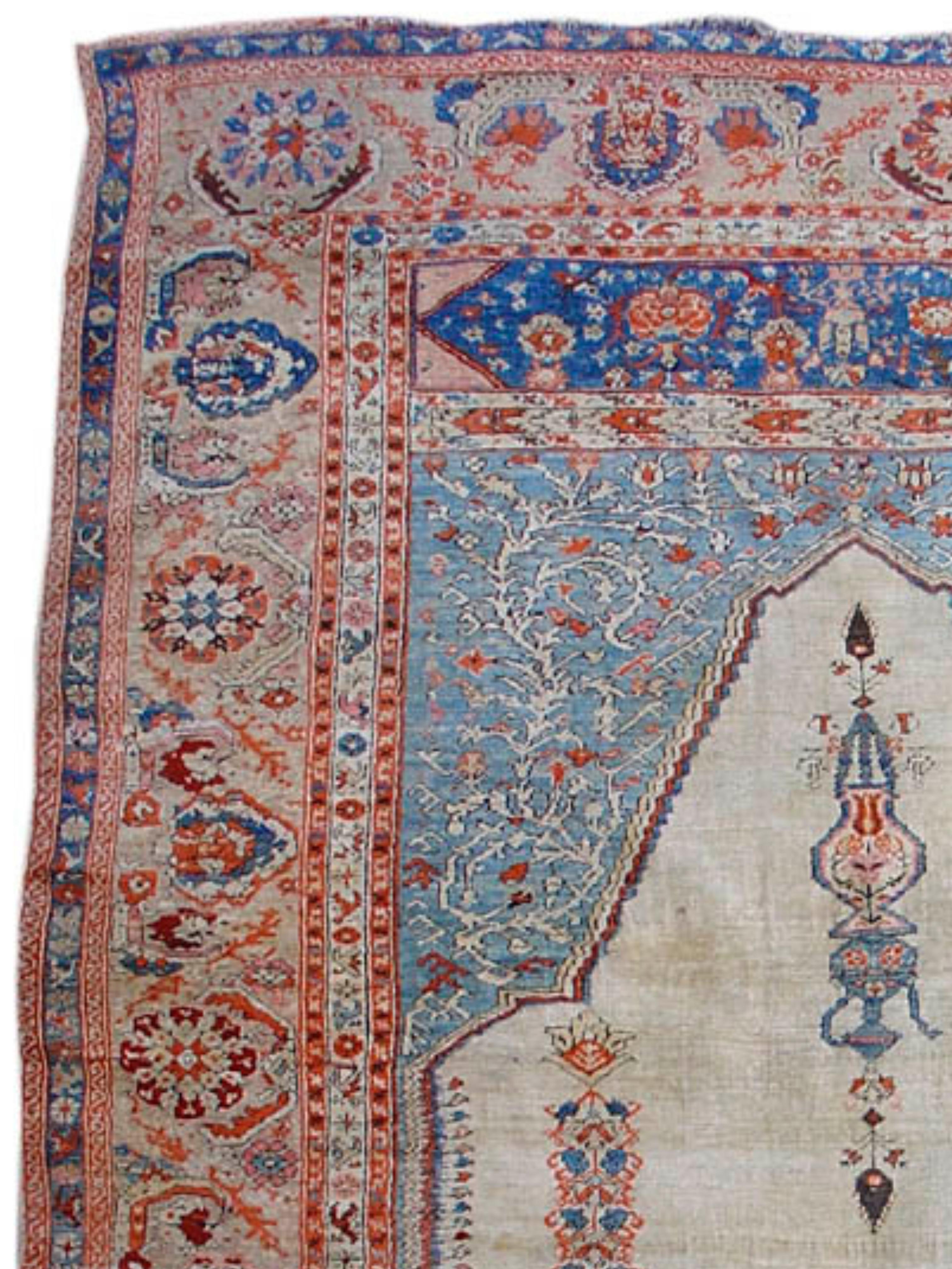 Tapis de prière Sivas d'Anatolie, 19e siècle

Il a un tissage très fin et une laine merveilleusement brillante.

Informations supplémentaires :
Dimensions : 4'3