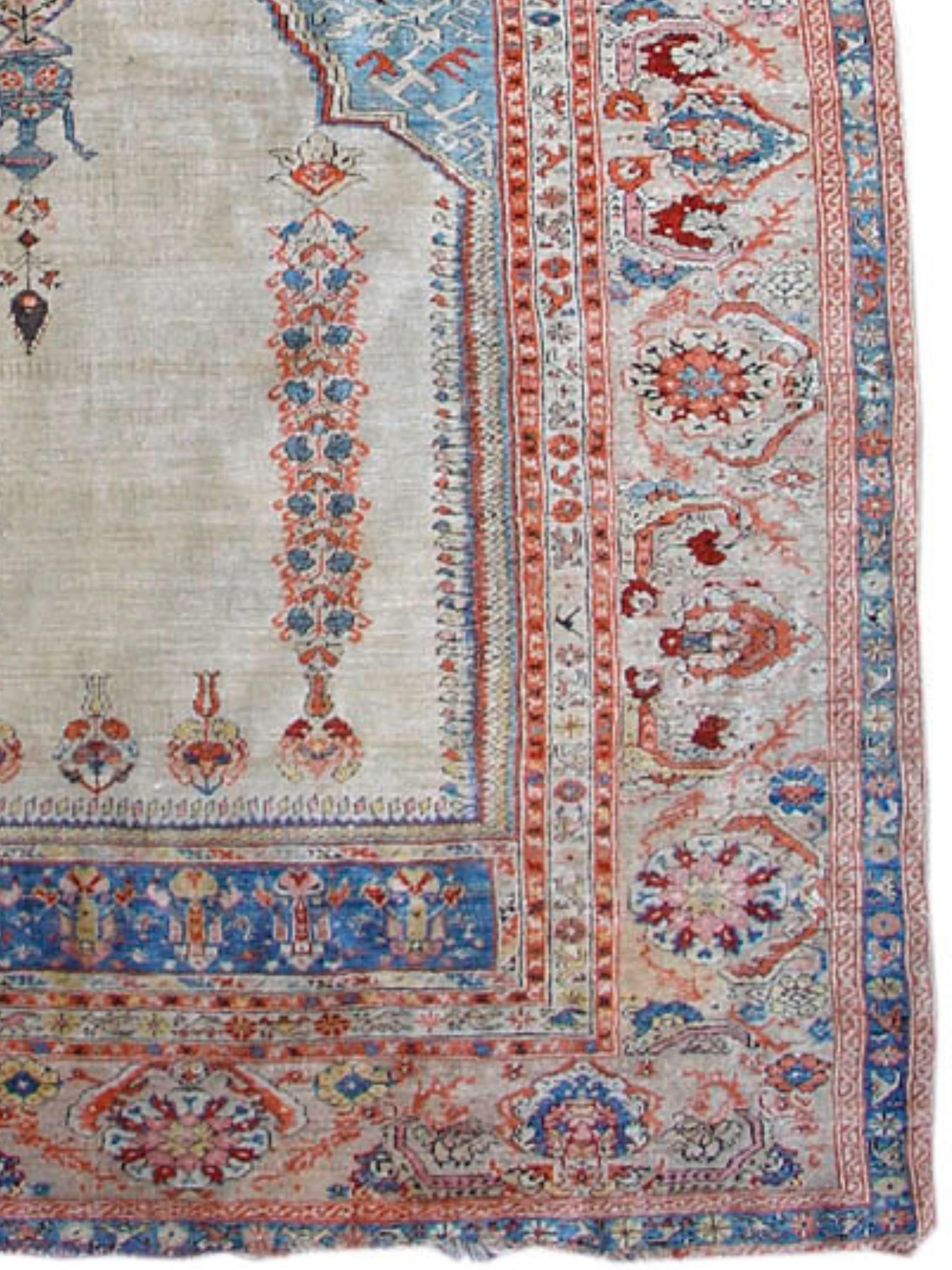Noué à la main Tapis de prière Sivas, 19e siècle en vente