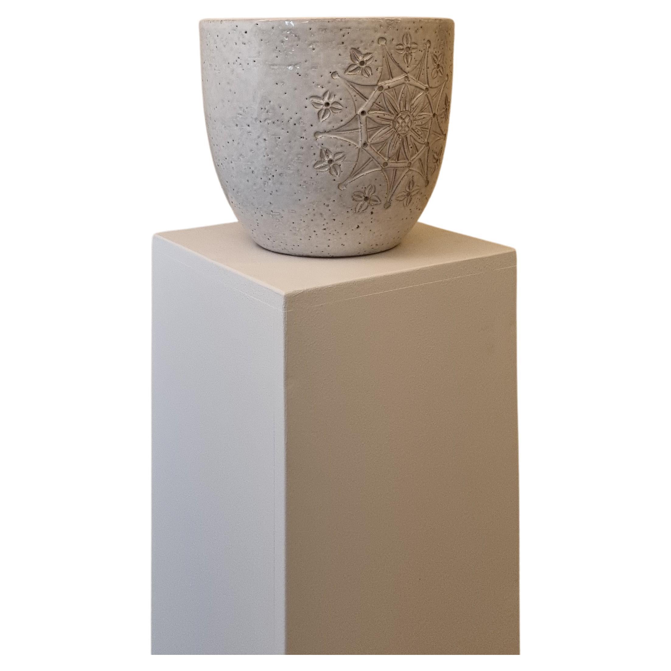 Siviglia Ceramic planter by Aldo Londi for Ceramiche Bitossi Montelupo, 60s.  For Sale