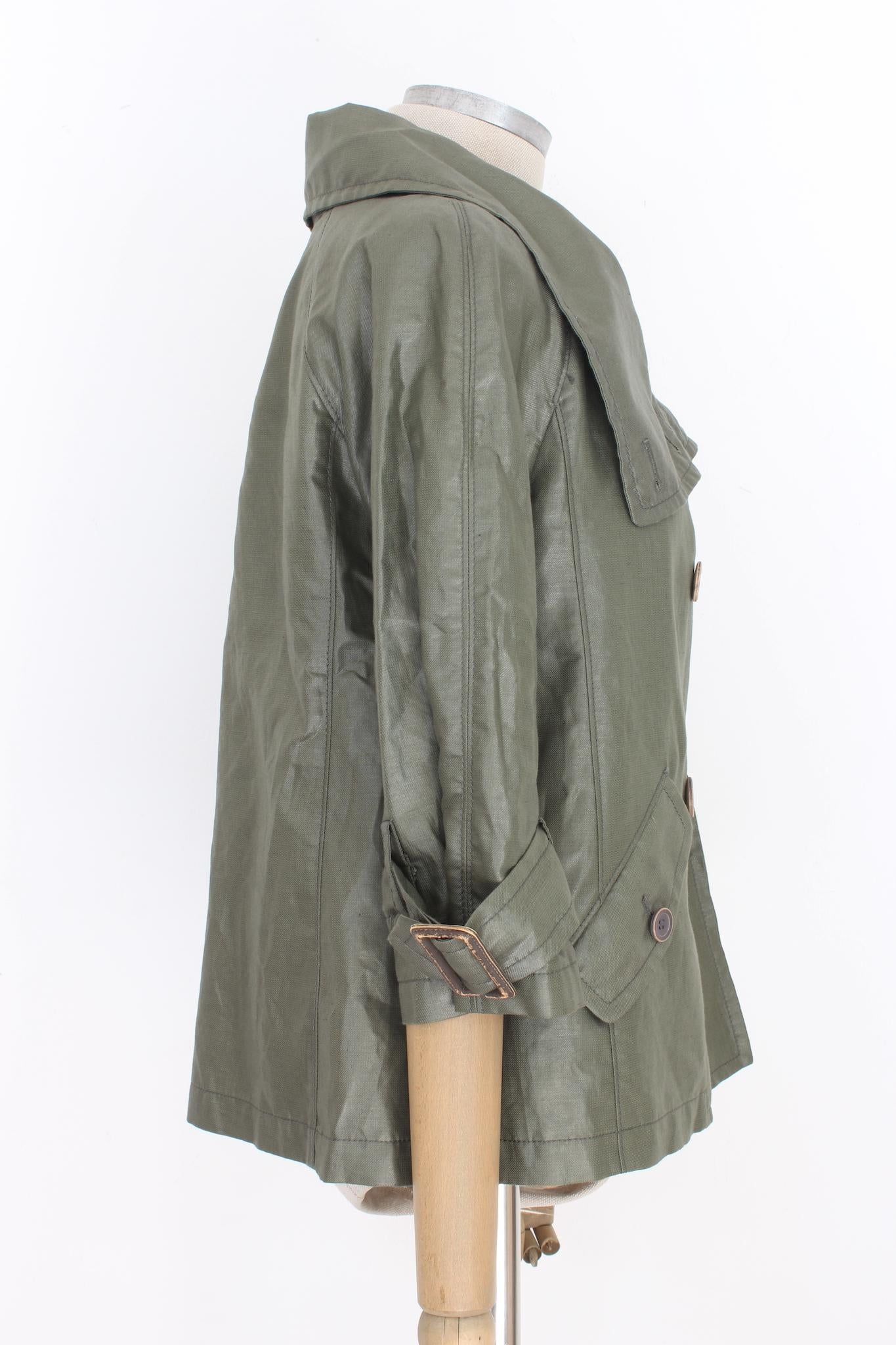 Women's Siviglia Green Cotton Short Jacket 2000s For Sale