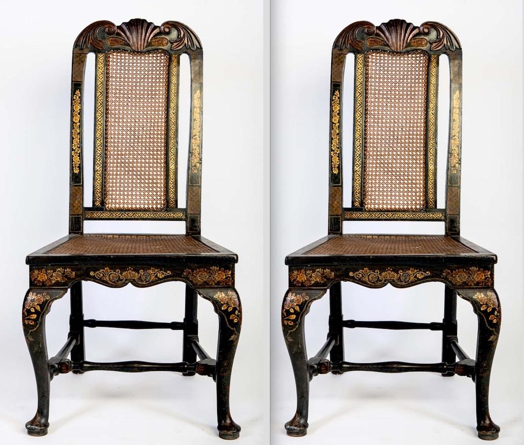 Six 18th Century Elegant Dining Room Chairs, England, 1750 In Good Condition For Sale In Rome, IT