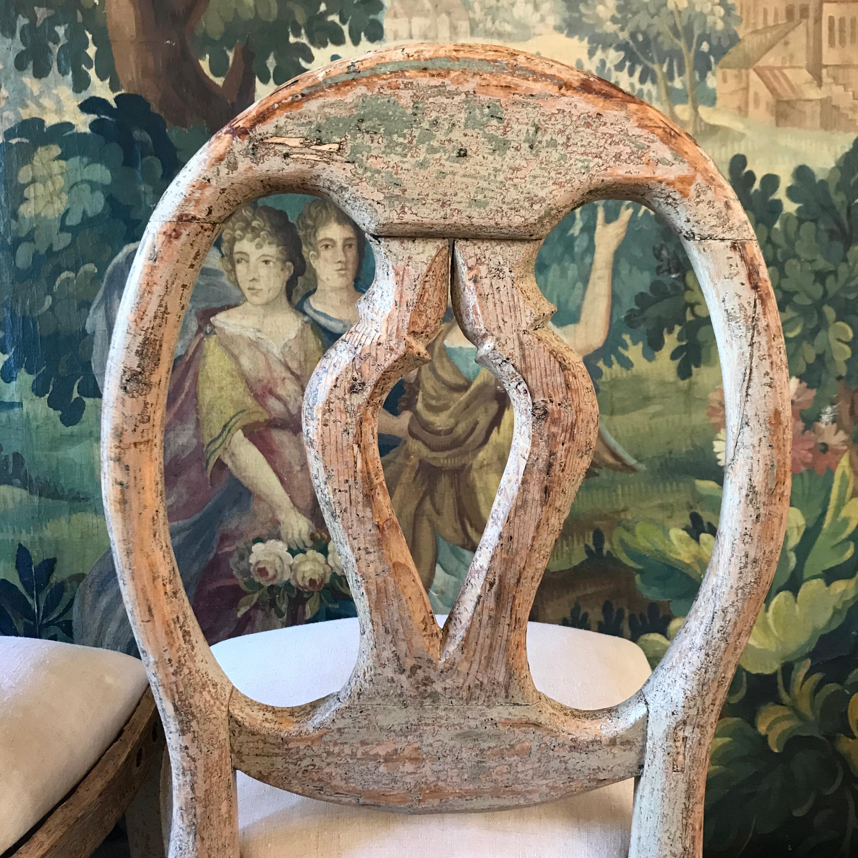 Six 18th Century Swedish Chairs For Sale 8
