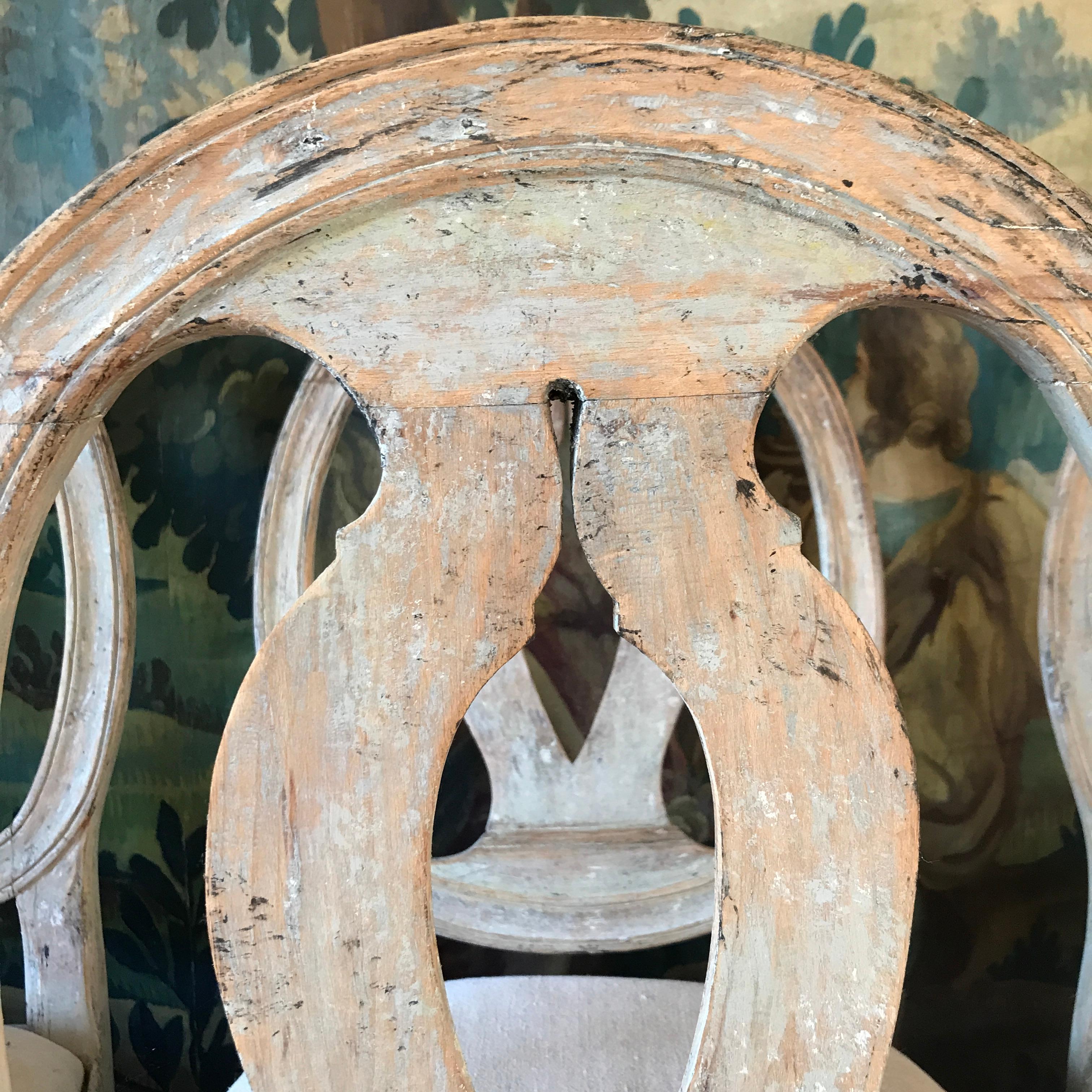 Six 18th Century Swedish Chairs For Sale 1