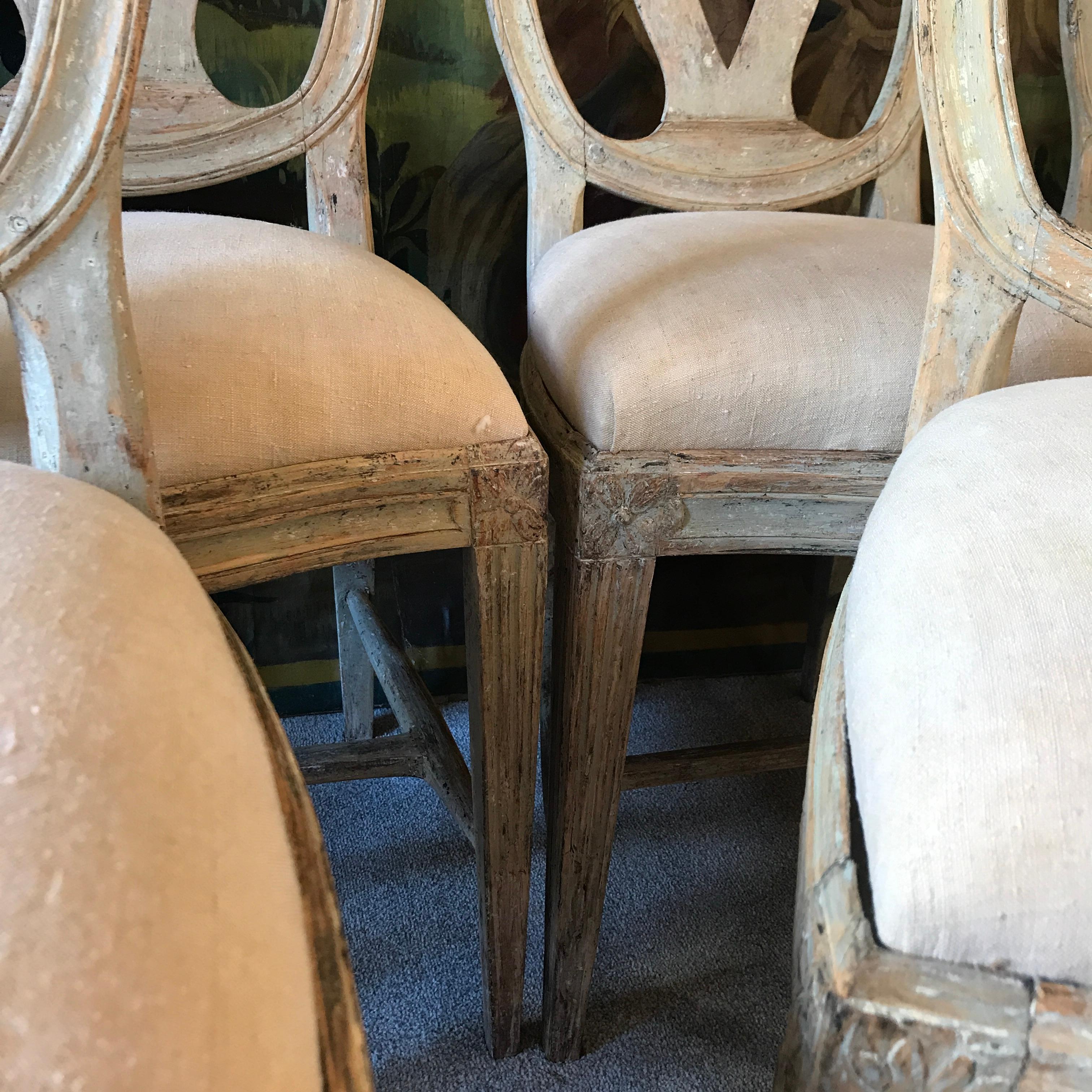 Six 18th Century Swedish Chairs For Sale 2