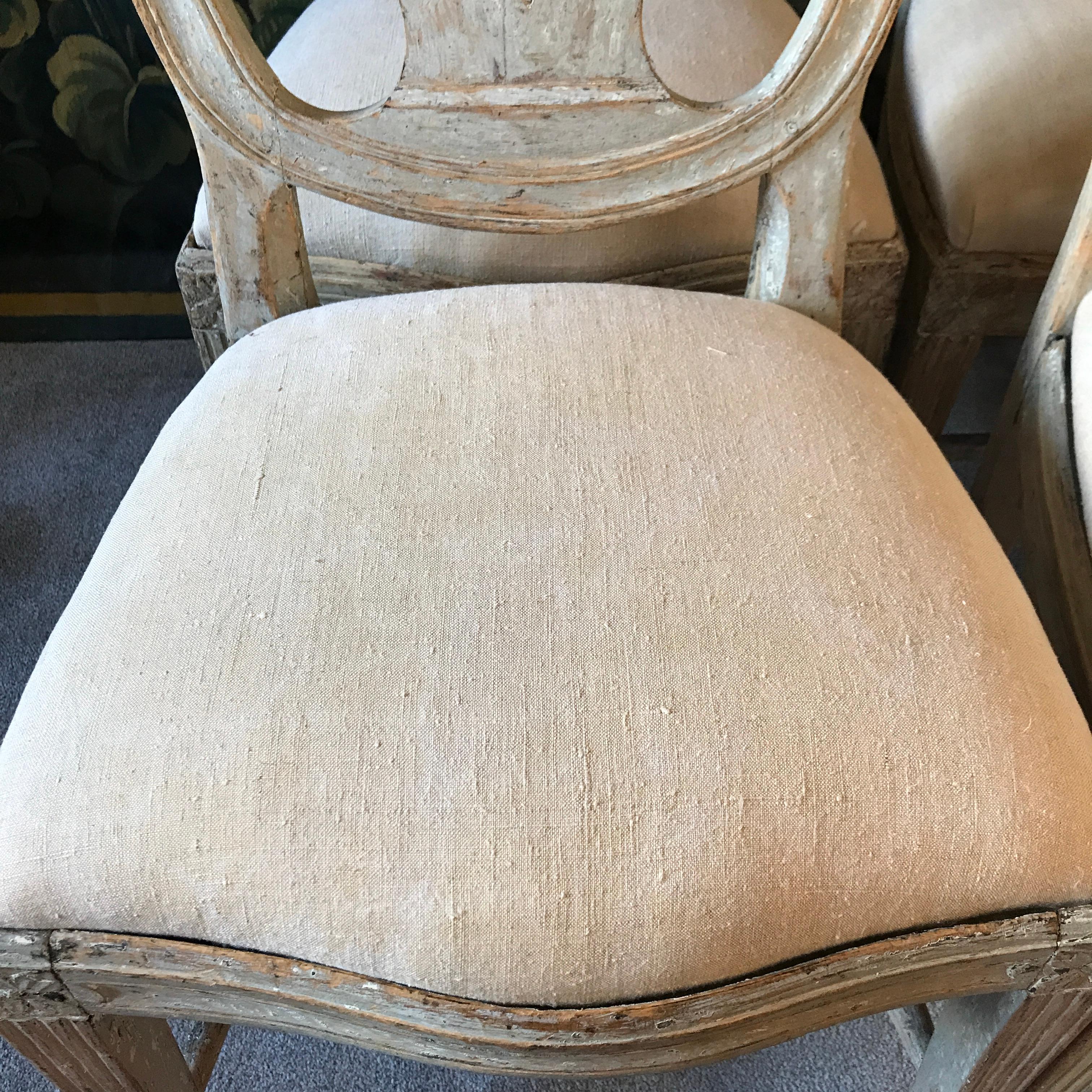 Six 18th Century Swedish Chairs For Sale 3