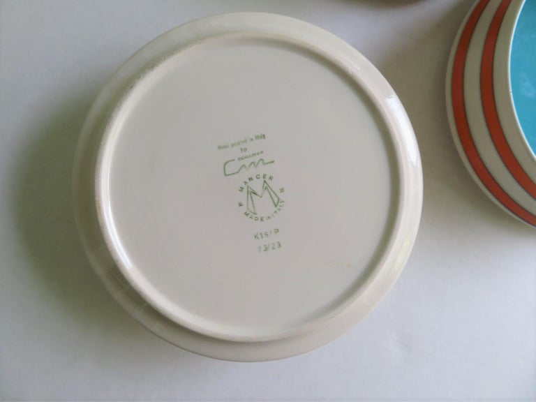 Six 1960s Colorful Bowls, Mancer for Ceramar, Mancioli of Italy For Sale 2