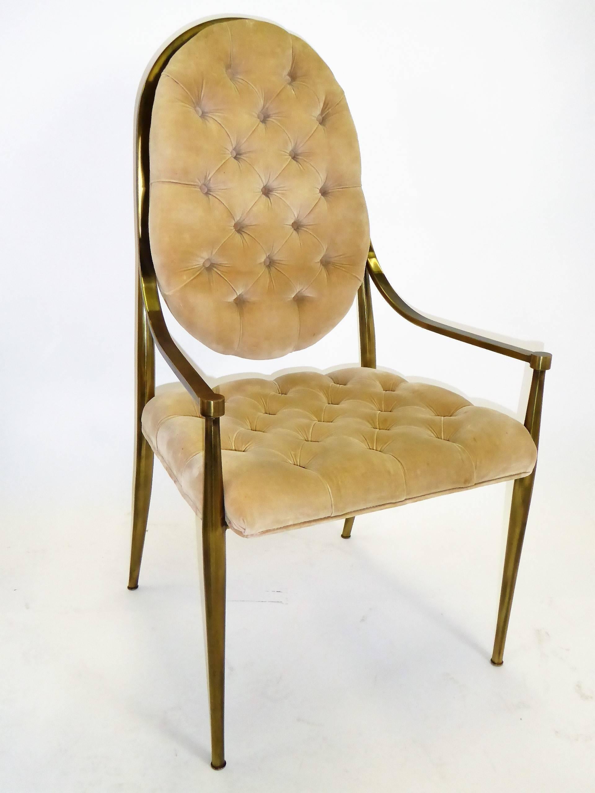 tufted velvet chair