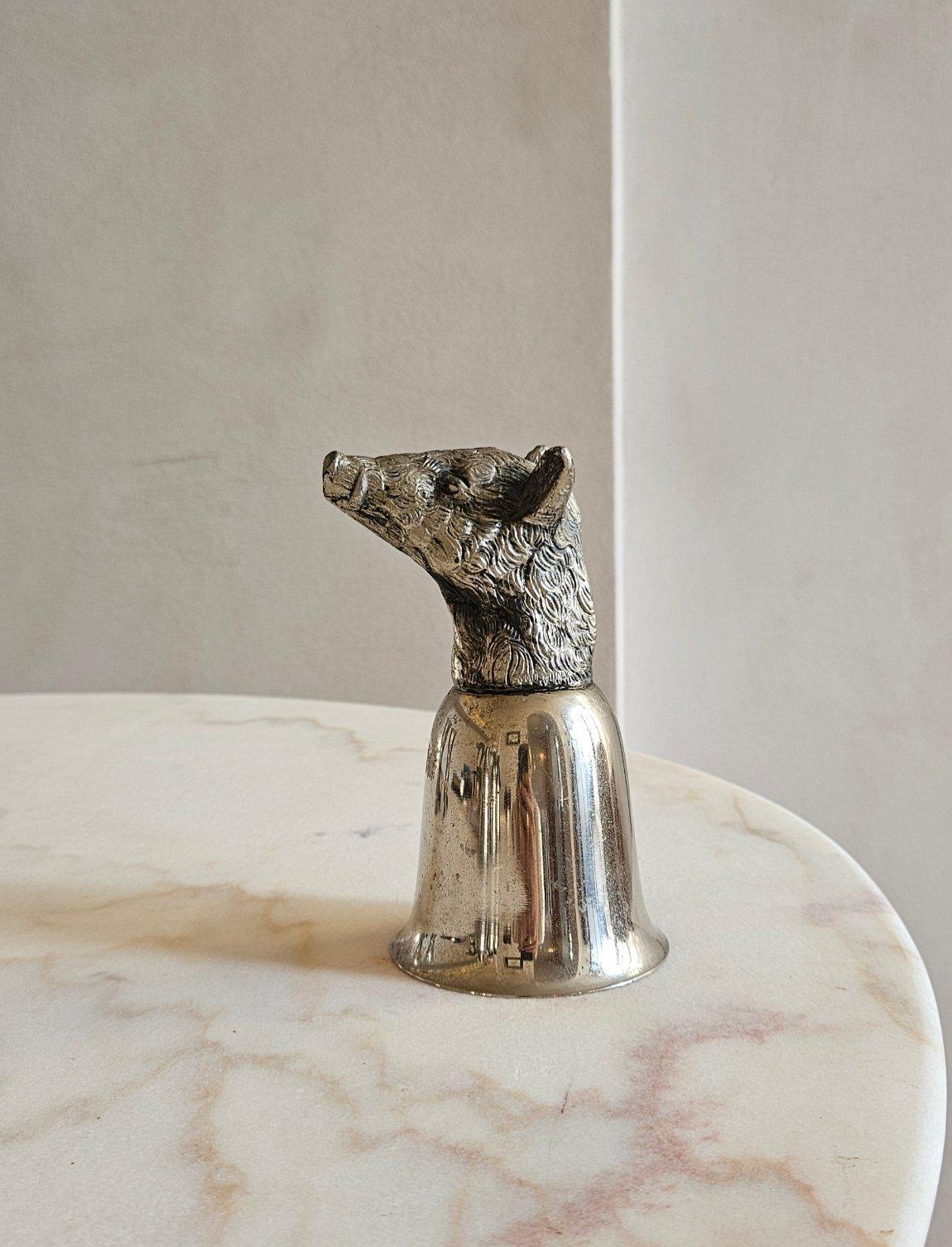 Late 20th Century Six 1970s Gucci Woodland Animal Wine Glasses