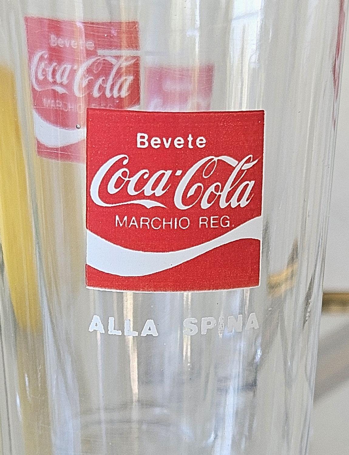 Six verres à Coca Cola Bevete (