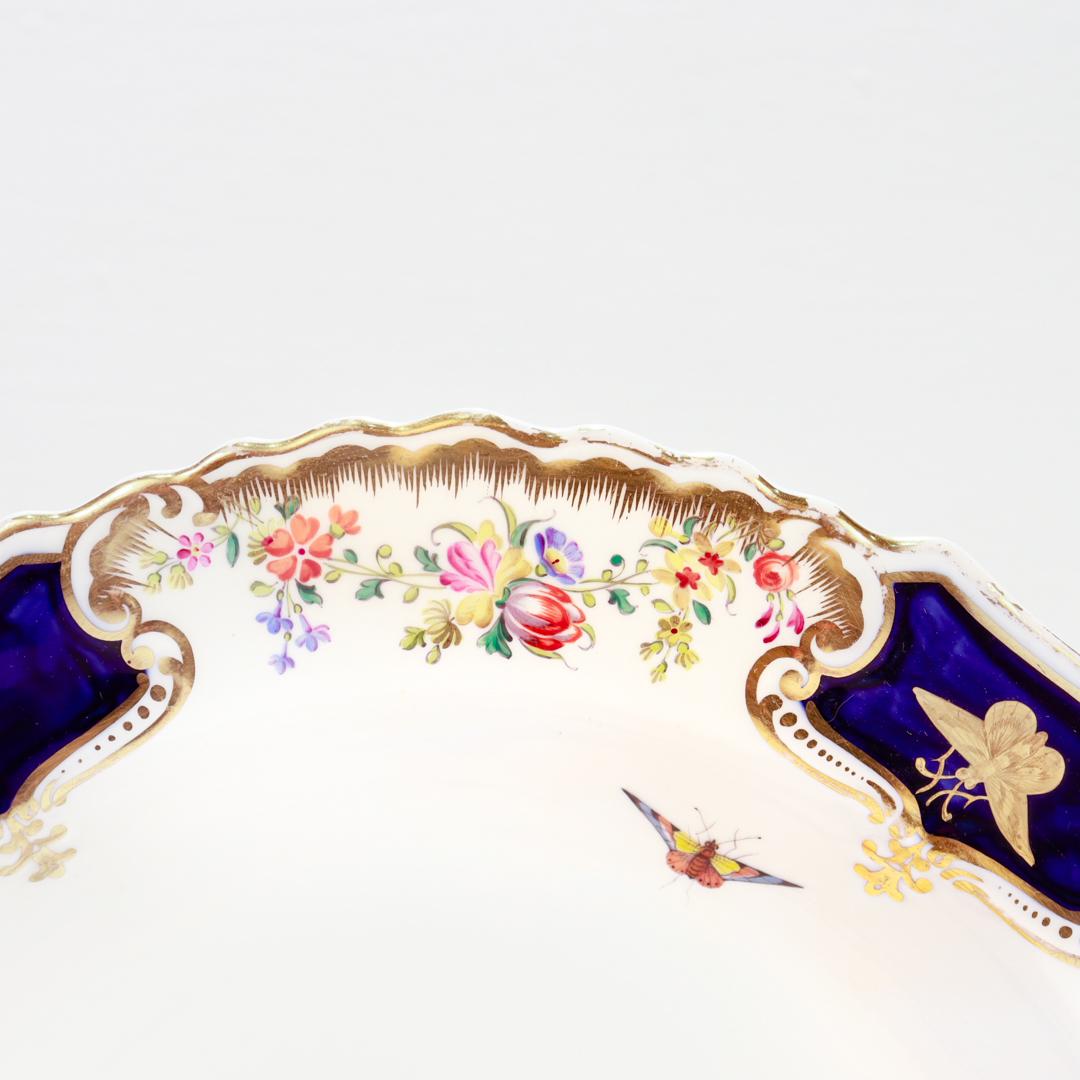 Six exemplaires du 19e siècle. Bols en porcelaine Copeland avec oiseaux de paradis peints à la main en vente 7