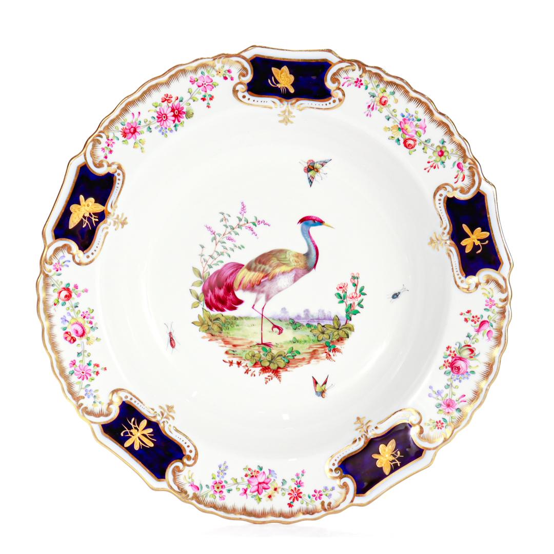 Anglais Six exemplaires du 19e siècle. Bols en porcelaine Copeland avec oiseaux de paradis peints à la main en vente