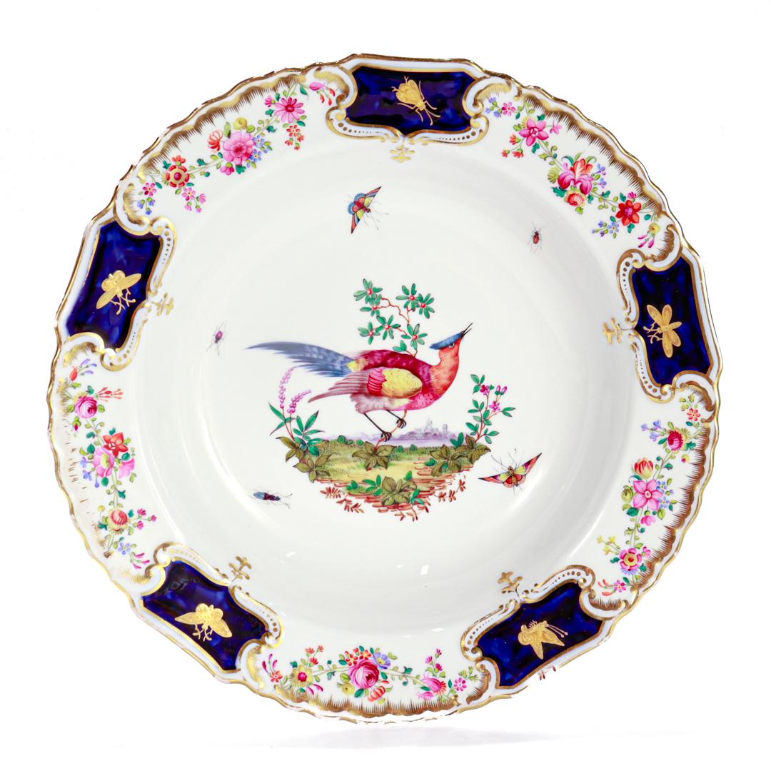 XIXe siècle Six exemplaires du 19e siècle. Bols en porcelaine Copeland avec oiseaux de paradis peints à la main en vente