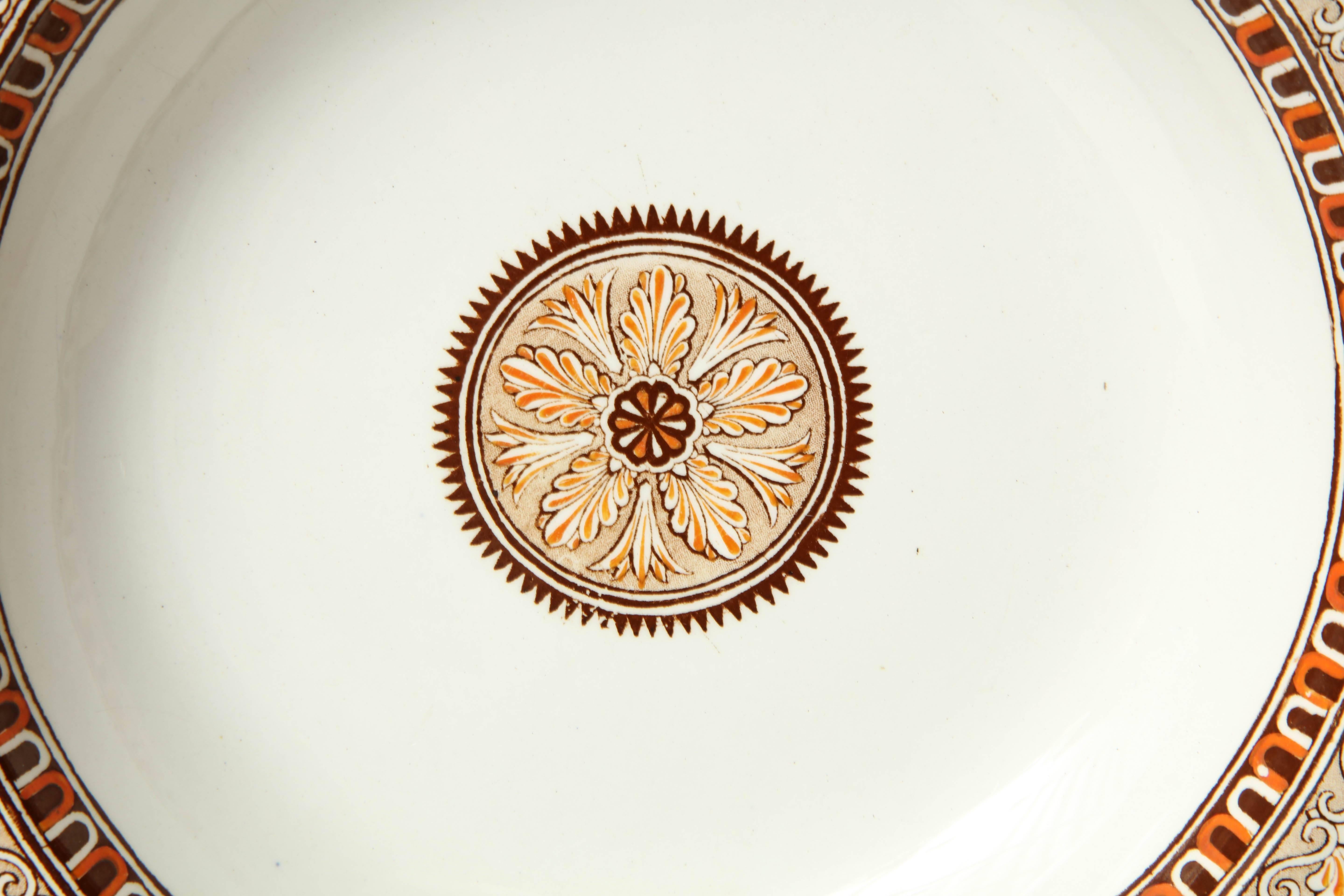 English Six, 19th Century Copeland Neoclassical Soup Plates For Sale