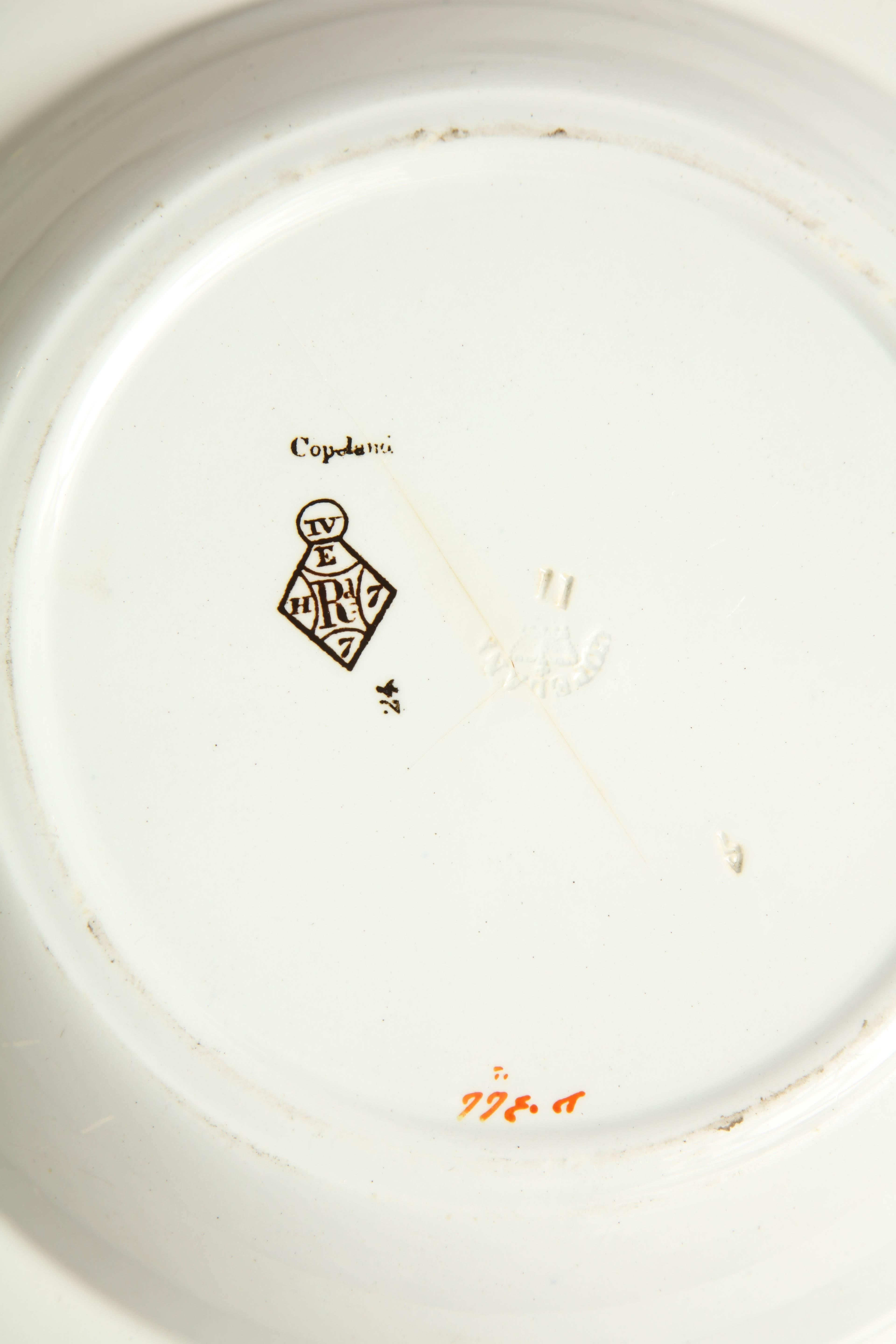 Six, 19th Century Copeland Neoclassical Soup Plates For Sale 4