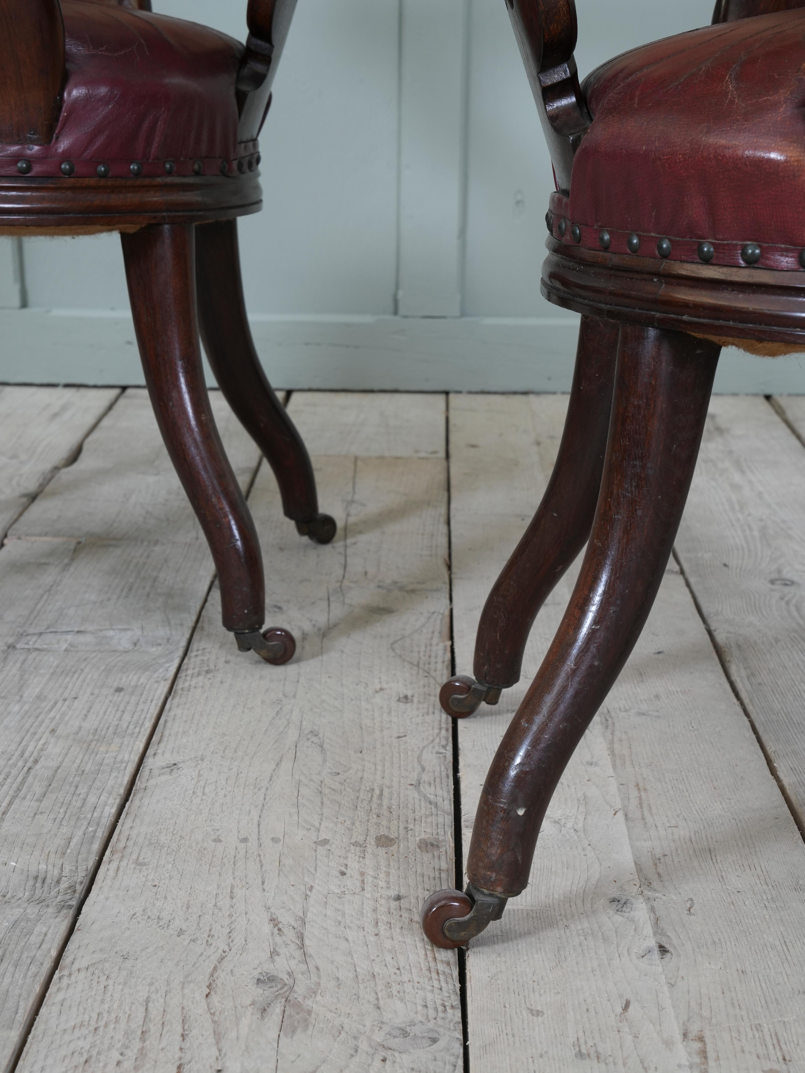 Six 19th Century Library Chairs 4