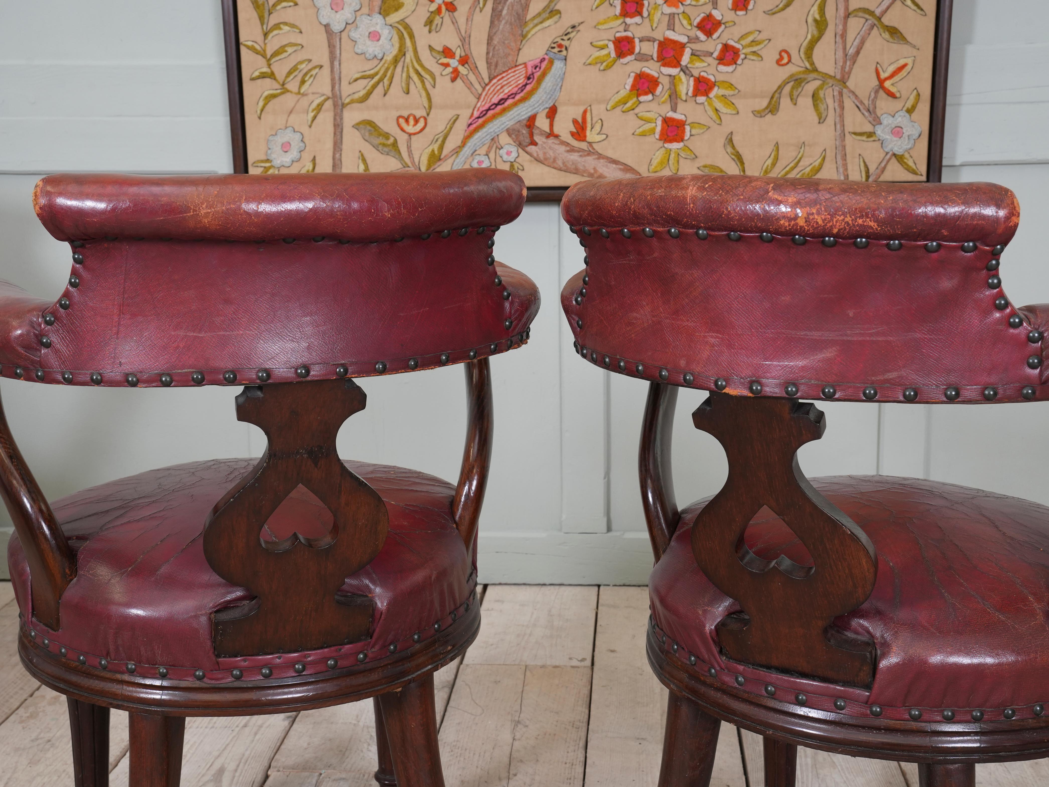 Six 19th Century Library Chairs 8