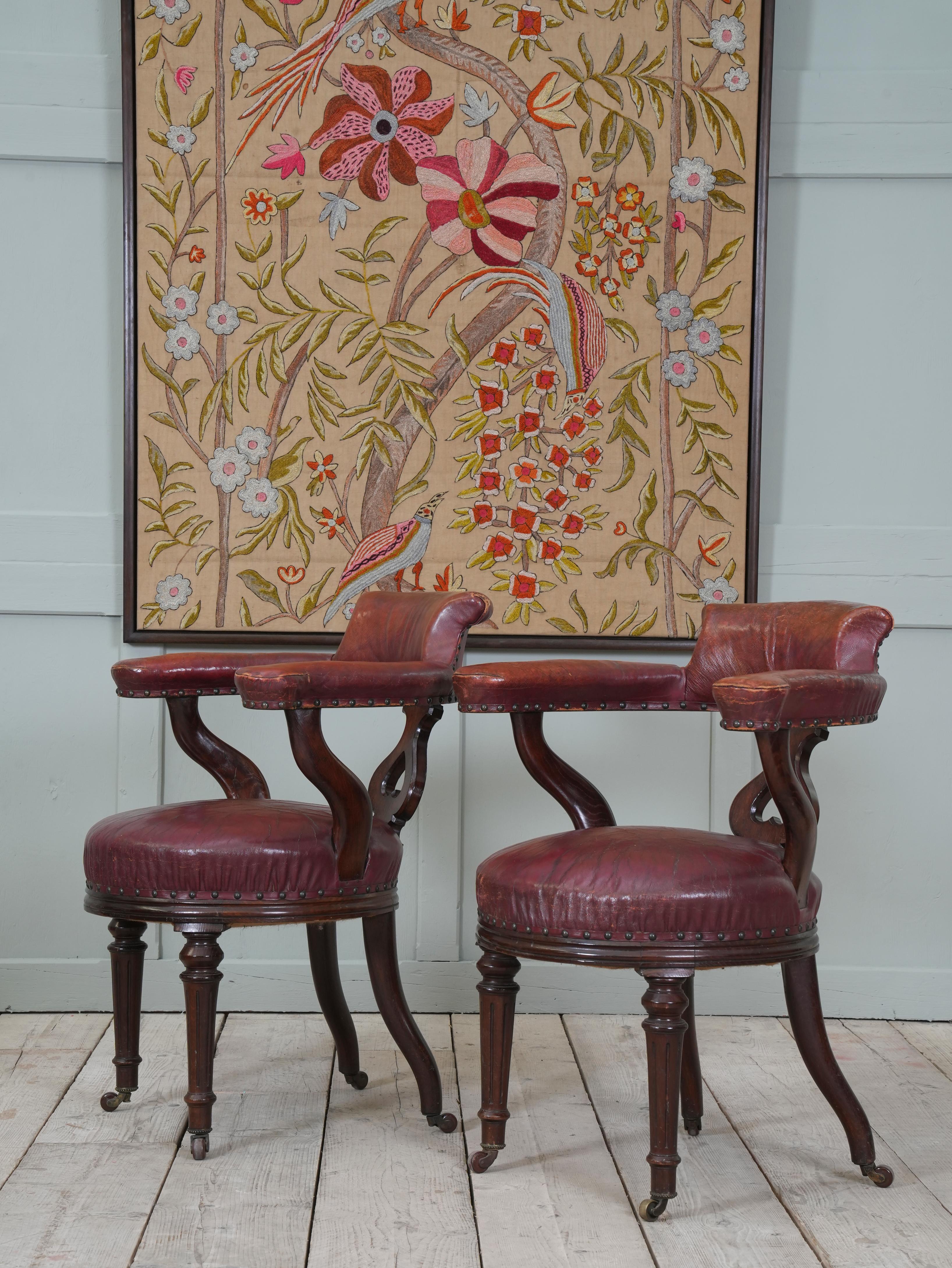 Six 19th Century Library Chairs In Fair Condition In Conwy, GB