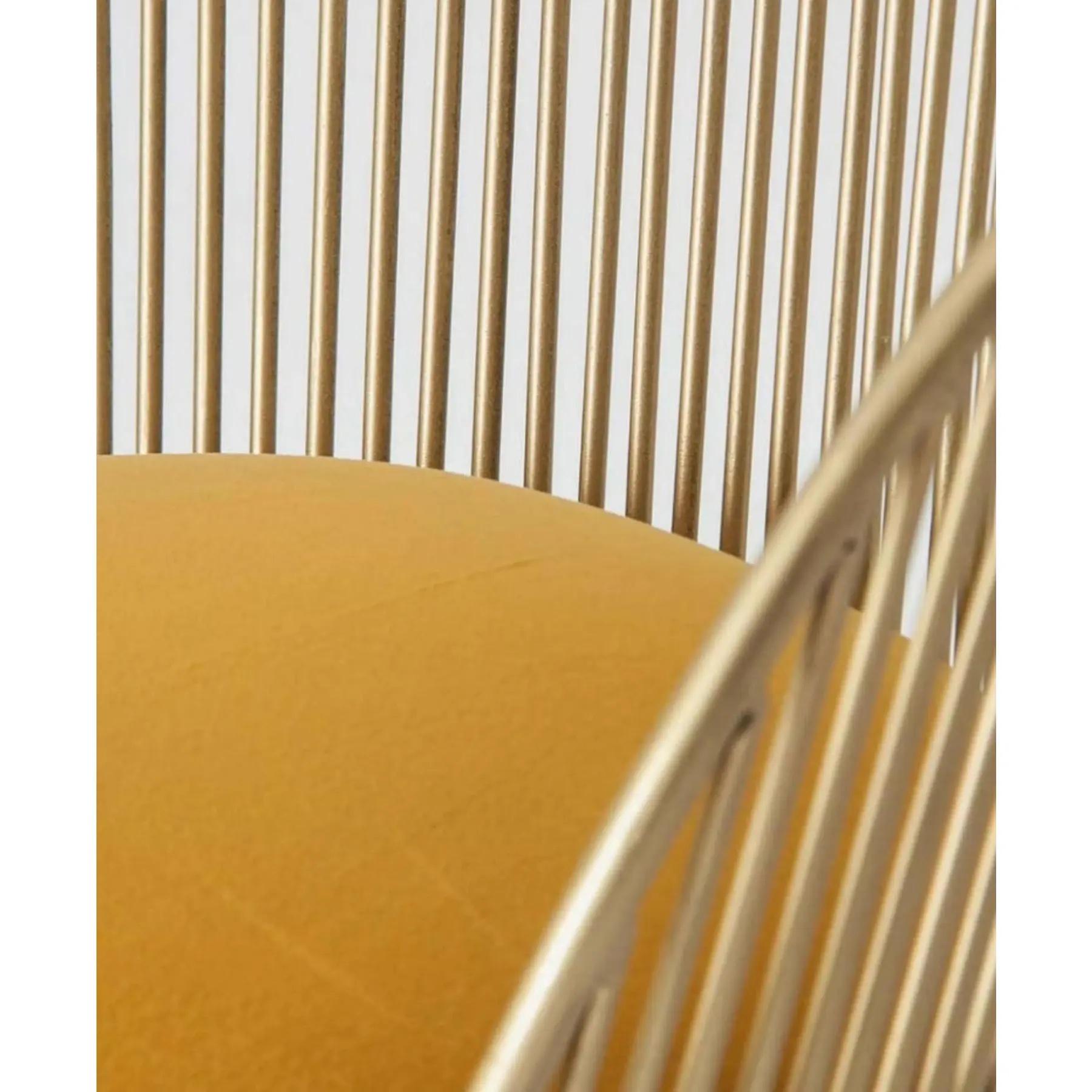 Six (6) Cuet Collection Gold and Velvet Dining Chairs Art Deco 21th Century In Excellent Condition For Sale In Madrid, ES