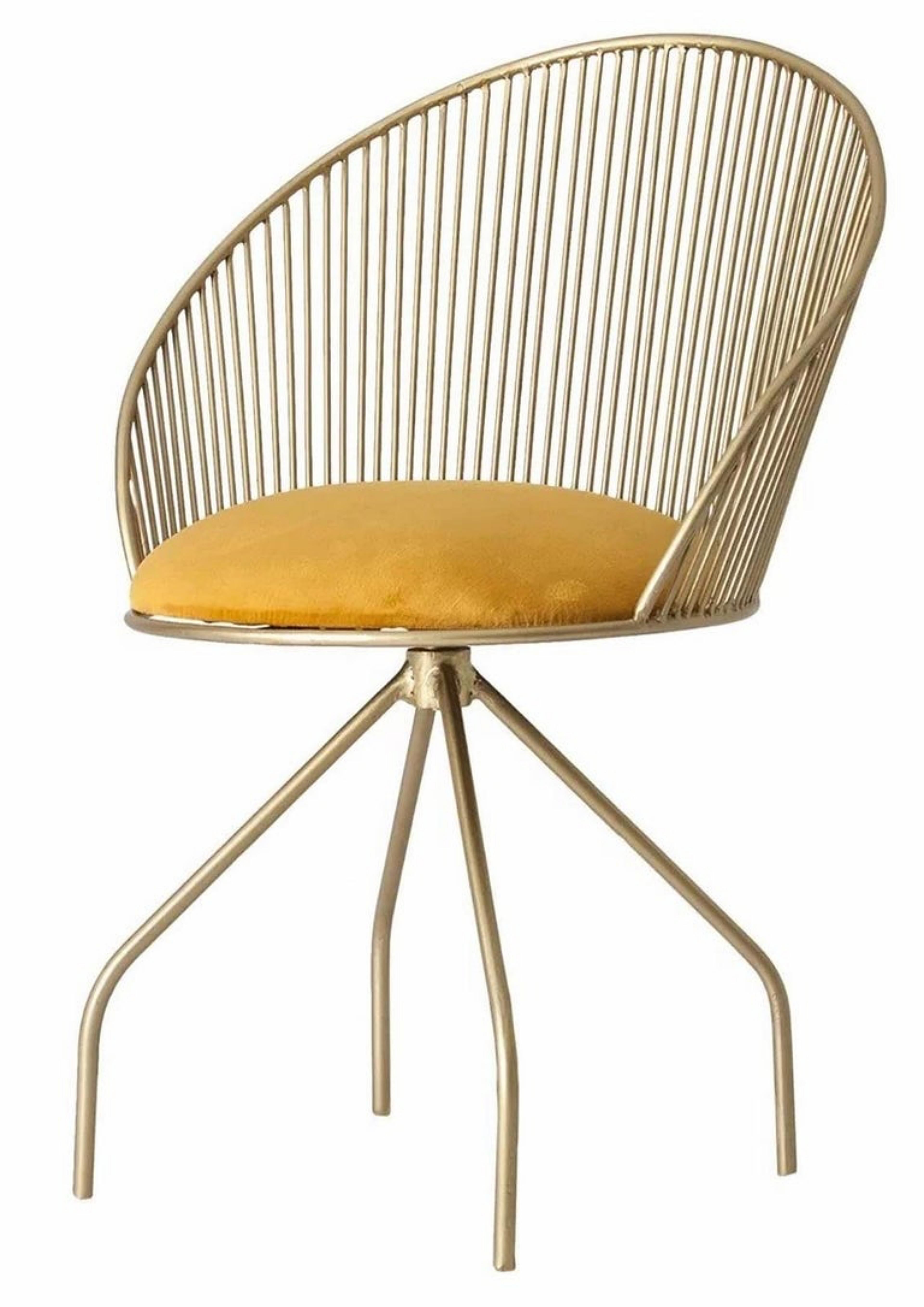 Six (6) chaises de salle à manger de la collection Cuet en or et velours de style Art Déco en vente 5