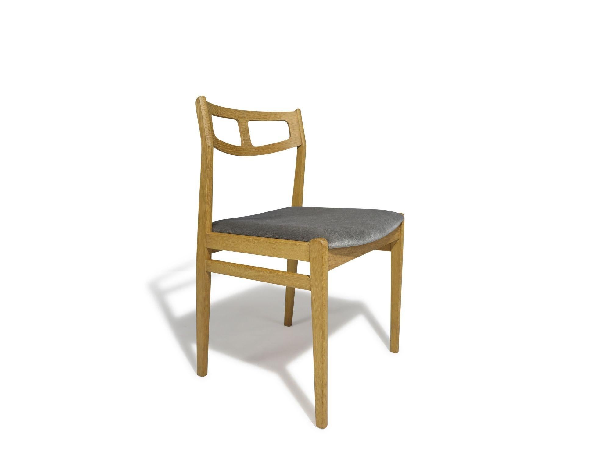 Sechs (6) Dänische Esszimmerstühle aus Eiche Oak aus der Mitte des Jahrhunderts (Geölt) im Angebot