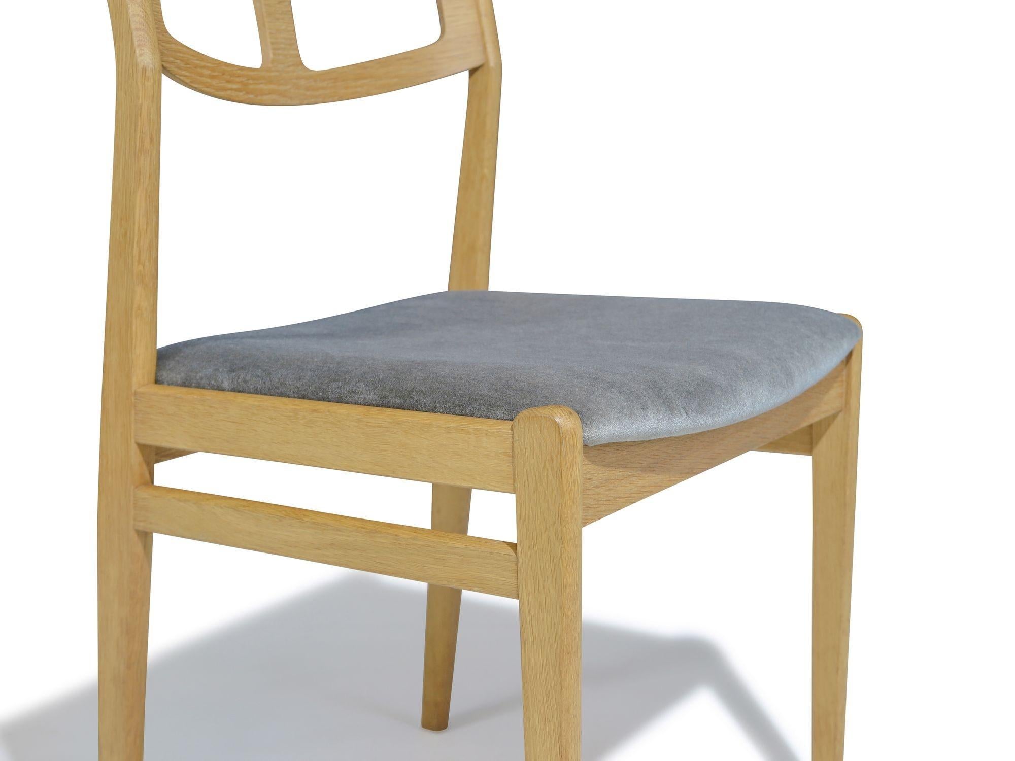 Sechs (6) Dänische Esszimmerstühle aus Eiche Oak aus der Mitte des Jahrhunderts im Zustand „Hervorragend“ im Angebot in Oakland, CA