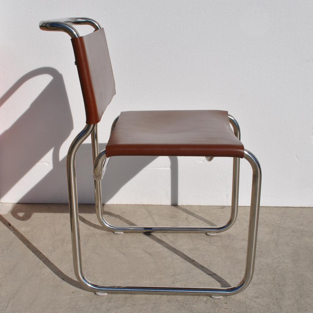 (1) 66 Dining or Side Chair Designed by Nicos Zographos  2 Available In Good Condition In Pasadena, TX