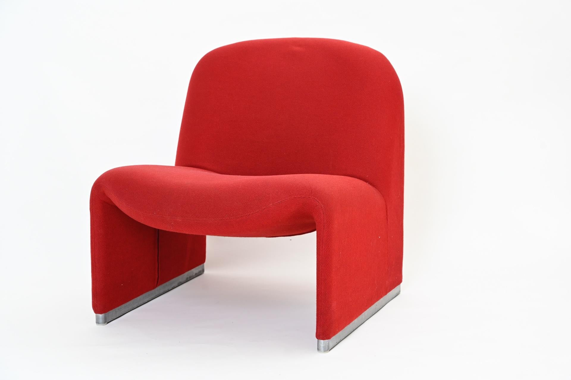 Upholstery Six Alky Chairs by Giancarlo Piretti for Artifort