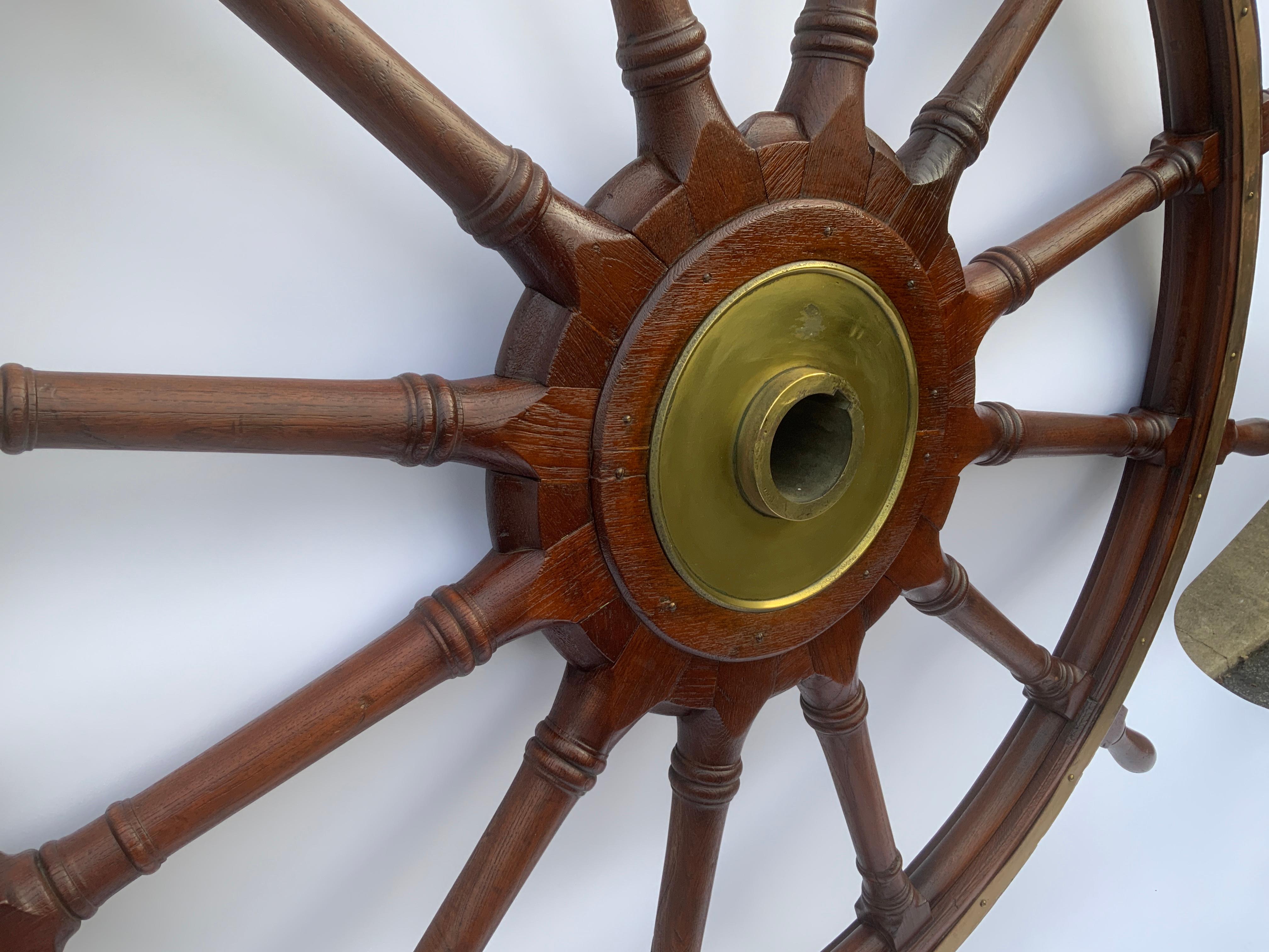 Six and a Half Foot Ships Wheel For Sale 1