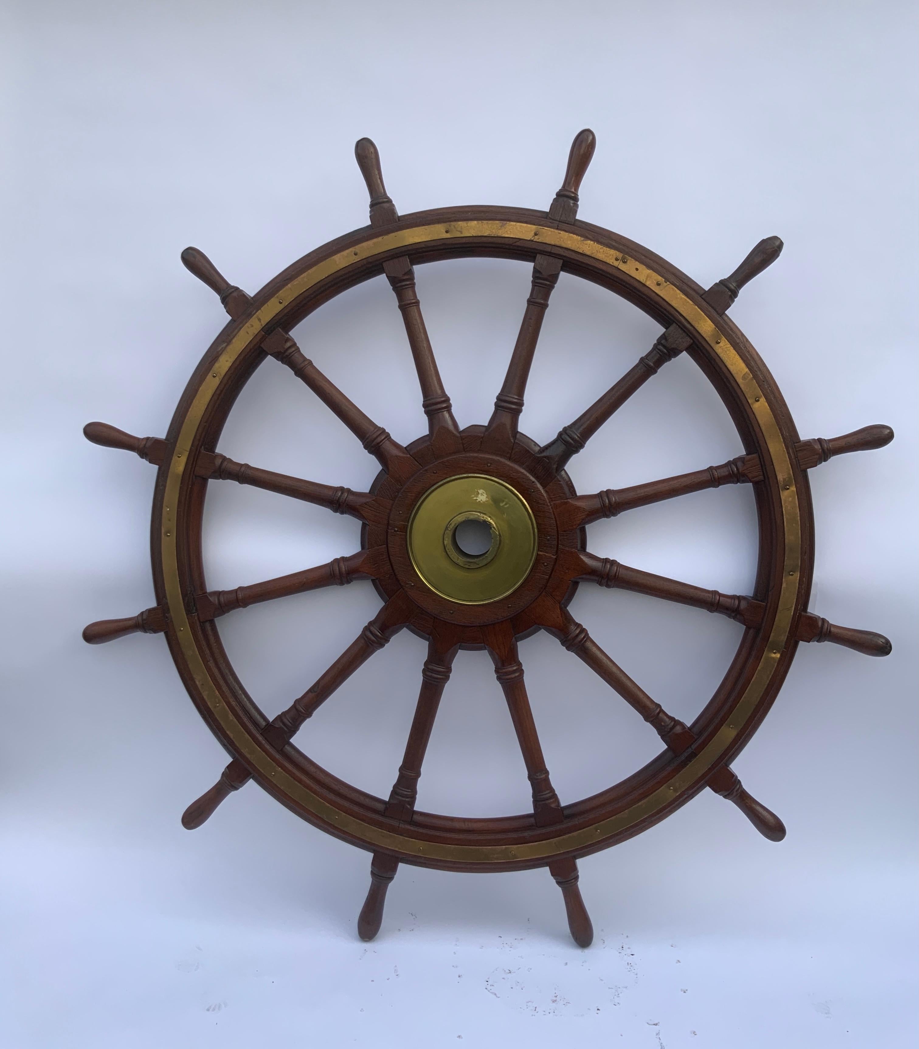 Six and a Half Foot Ships Wheel For Sale 2