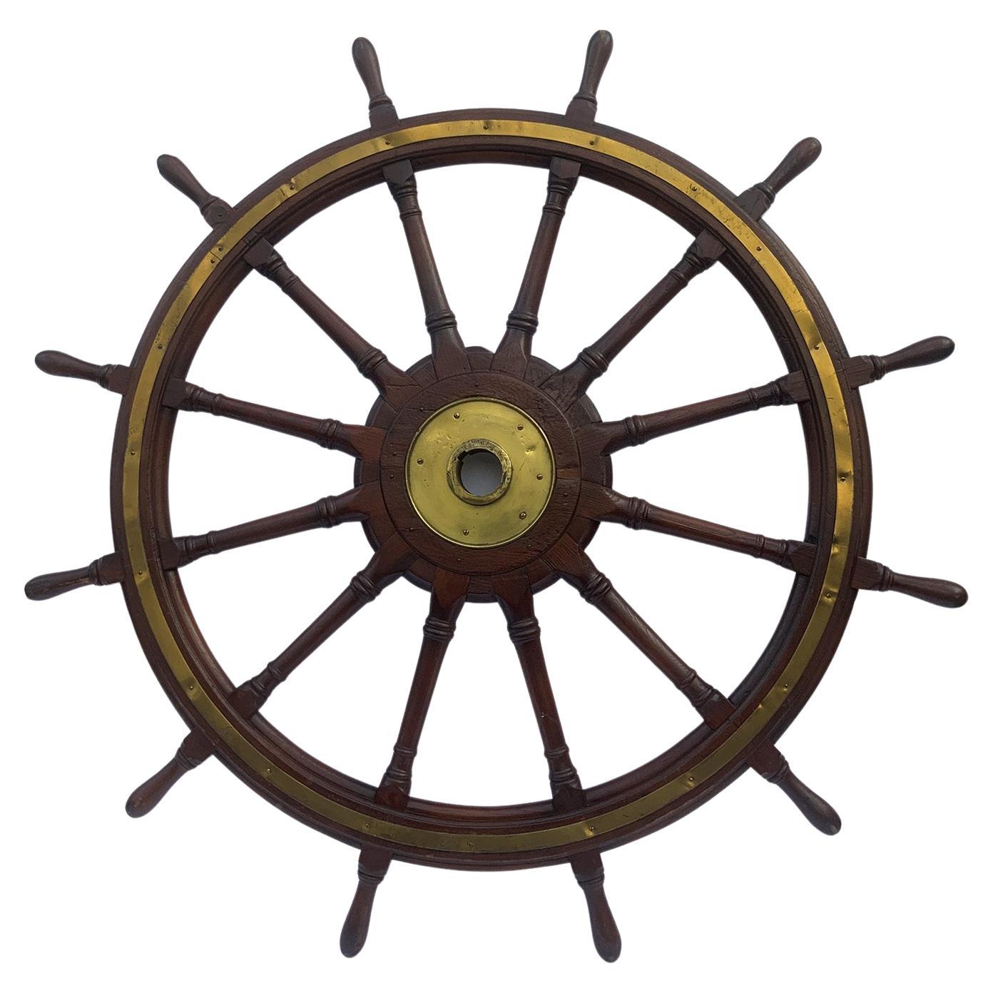 Six and a Half Foot Ships Wheel For Sale