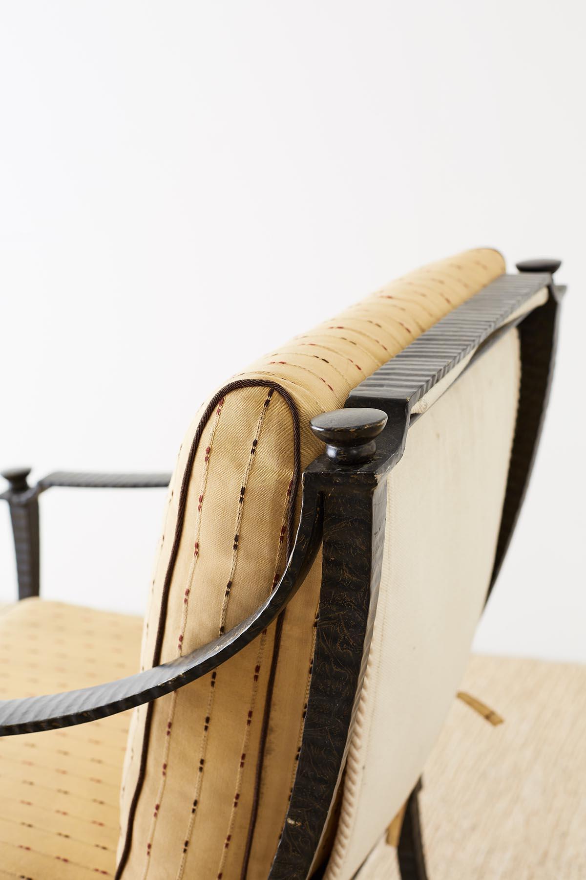 Six Andalusia Royal Lounge Gondola Chairs by Richard Frinier 8