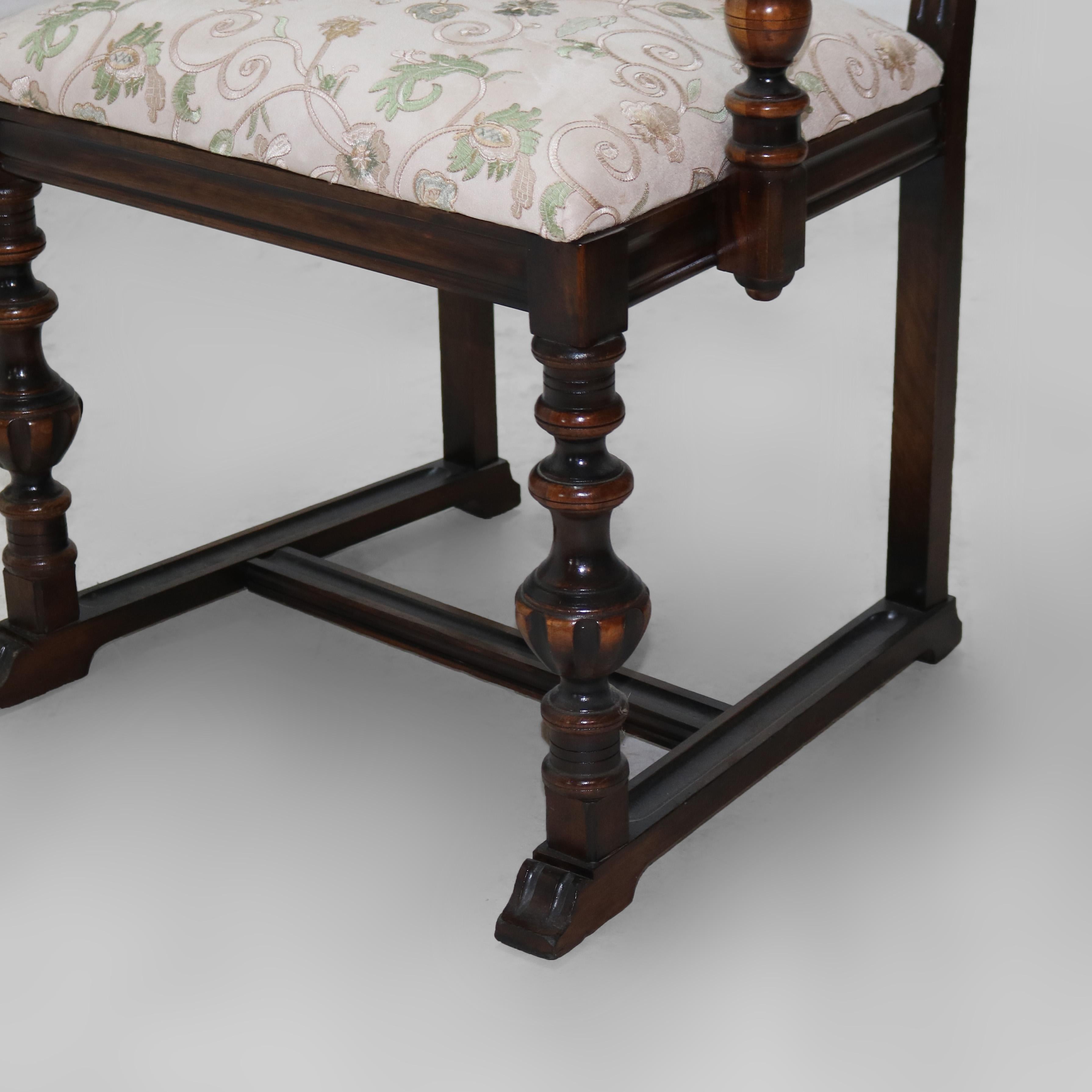 Six Antique Berkey & Gay or Kittinger School Carved Walnut Dining Chairs C1930 For Sale 9