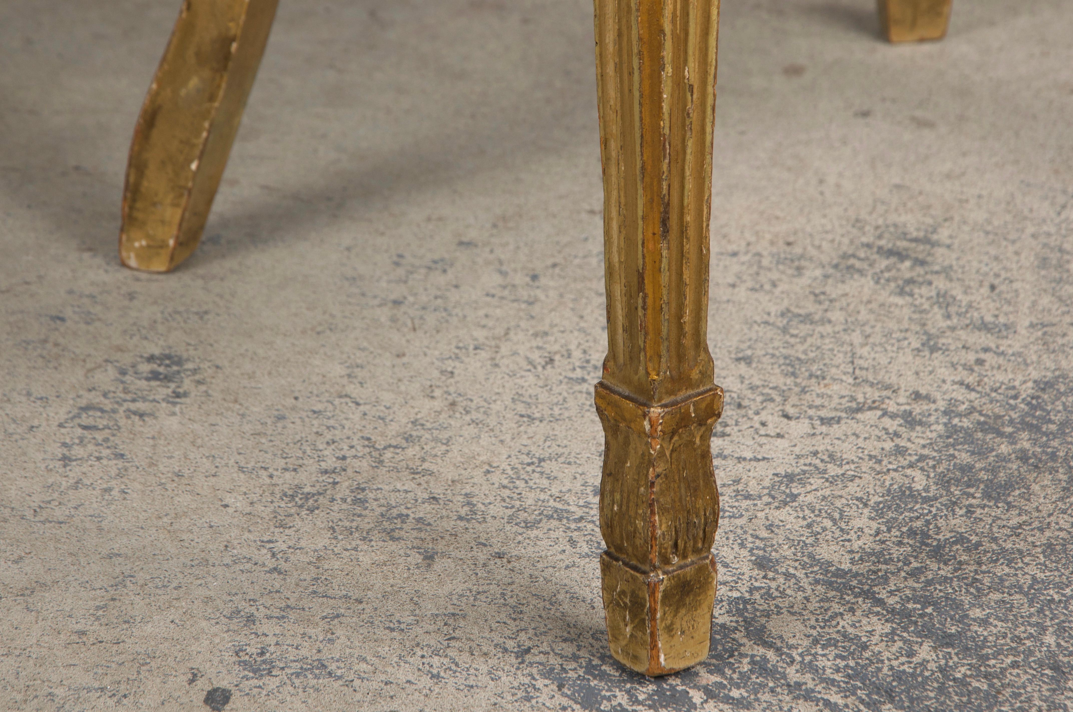 Six Antique French Neoclassical Louis Style XVI Dining Chairs W/ Floral Fabric For Sale 6