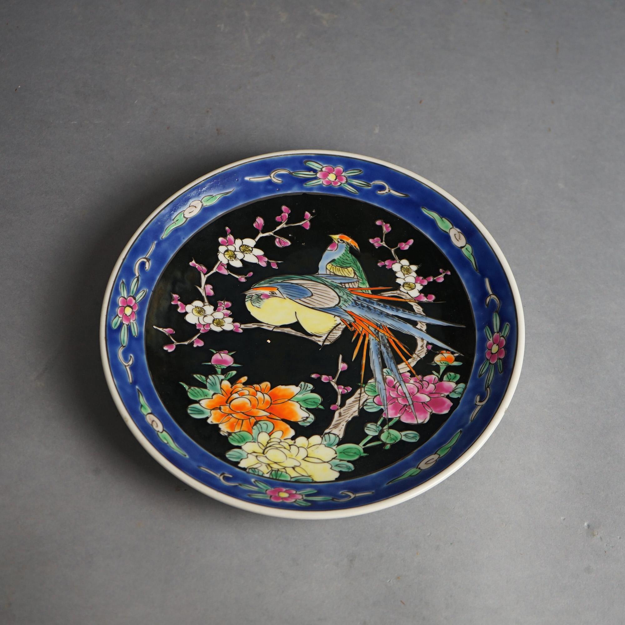 Six Antique Japanese Satsuma Hand Painted Porcelain Plates C1920 For Sale 2