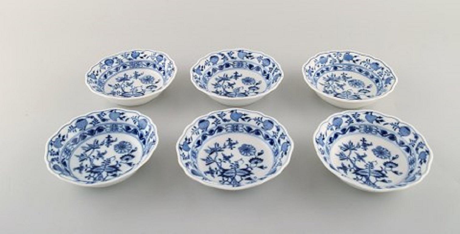 Six antique Meissen 