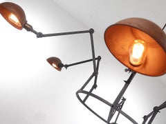 Six Arm Articulating Spider Chandelier