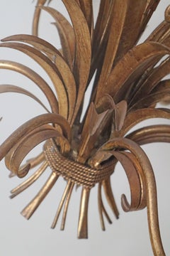 Sechsarmiger Kronleuchter von Hans Kögl, vergoldet, klassisches Design, 1970