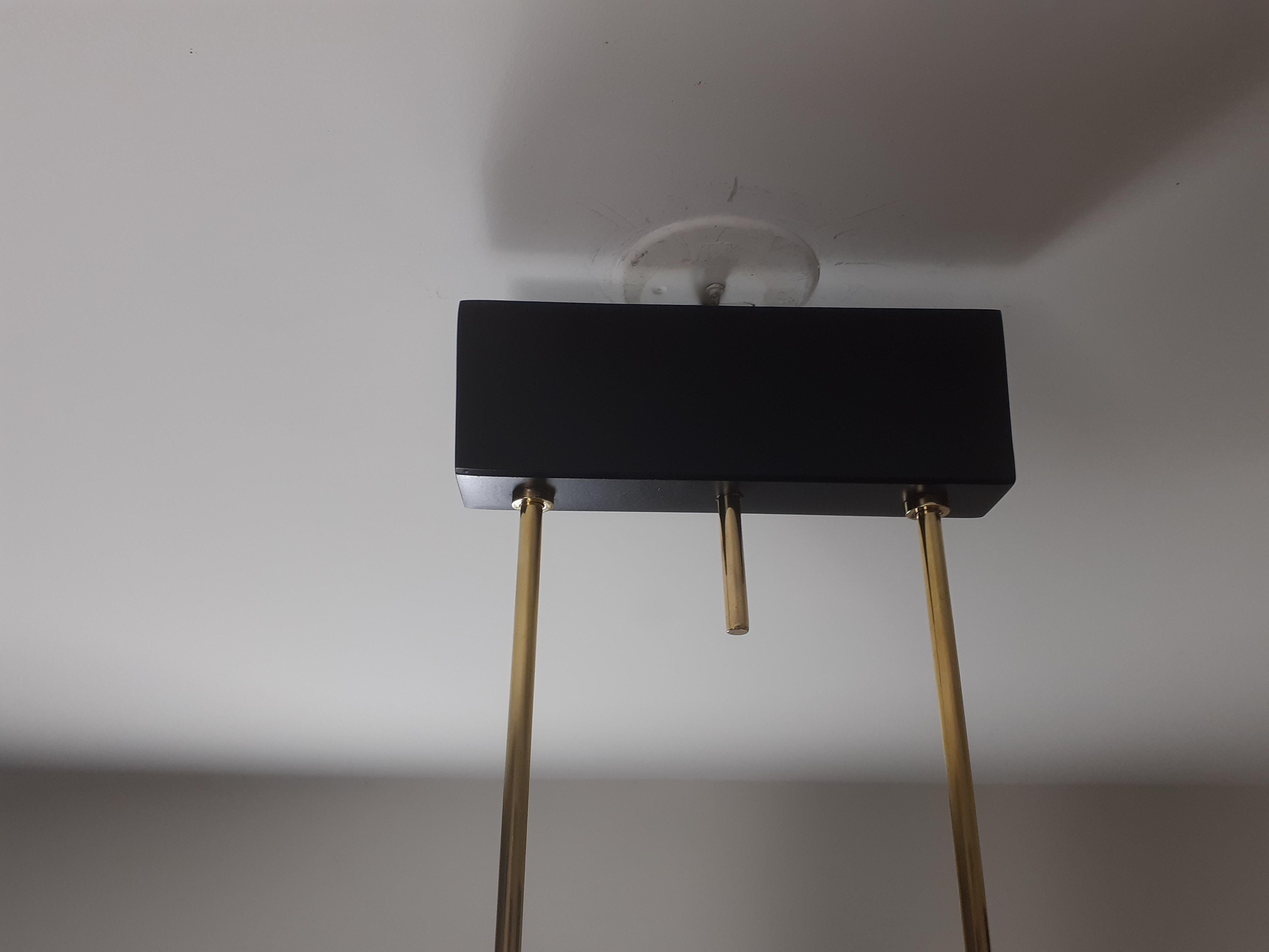 Francese Six-arm chandelier, R. Lunel, circa 1950 in vendita