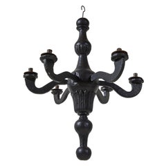 Six-Arm Hanging Candelabra Chandelier