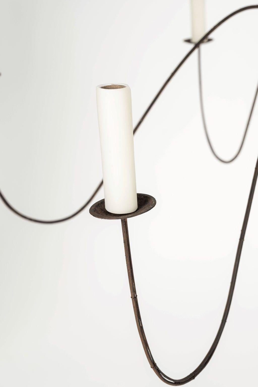 Six-Arm Italian Chandelier For Sale 2
