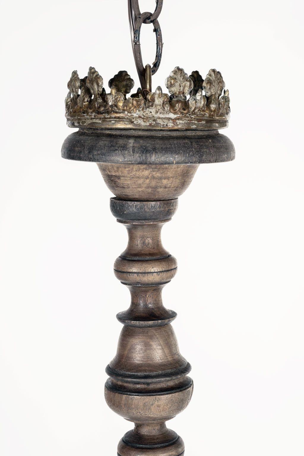 American Six-Arm Italian Chandelier For Sale