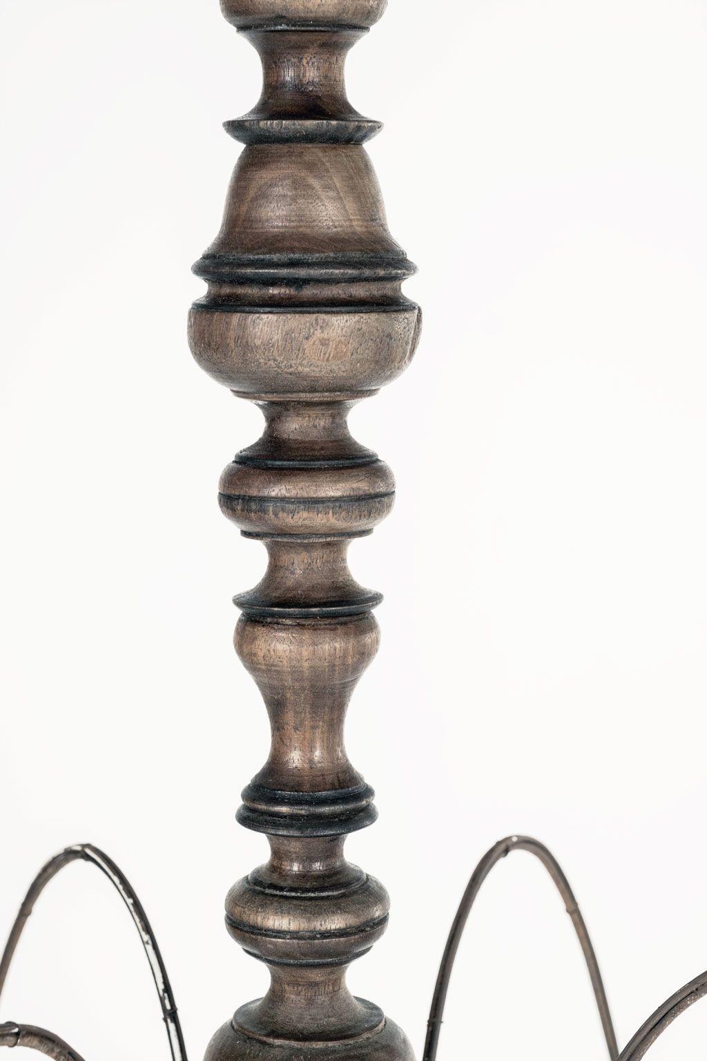 Six-Arm Italian Chandelier In Good Condition For Sale In Houston, TX