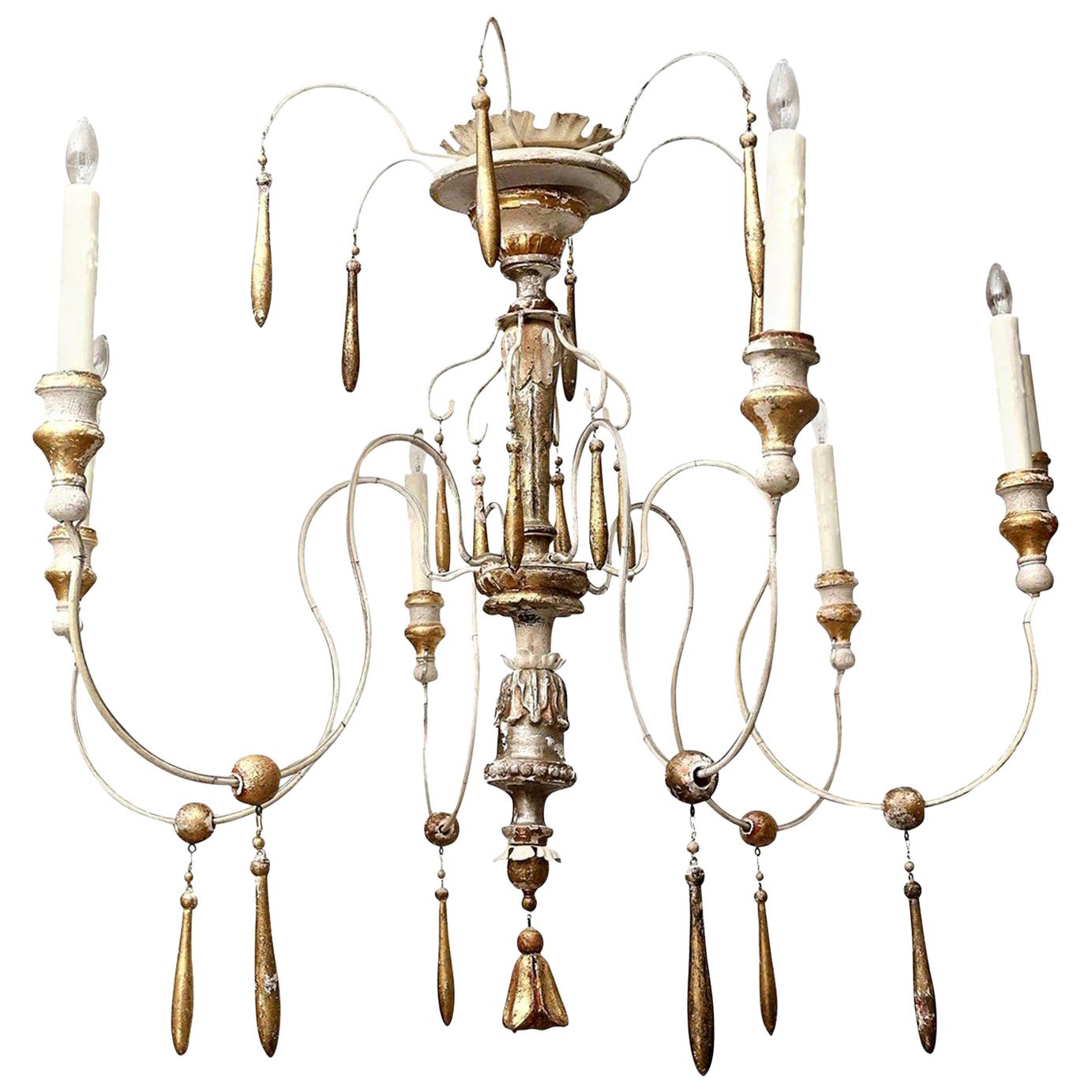 Six-Arm Italian Chandelier