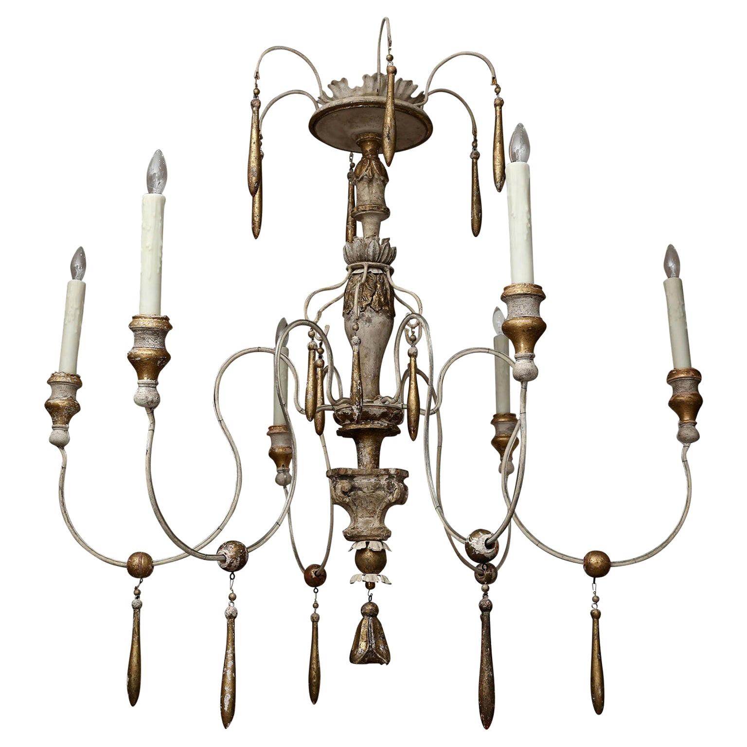 Six-Arm Italian Chandelier