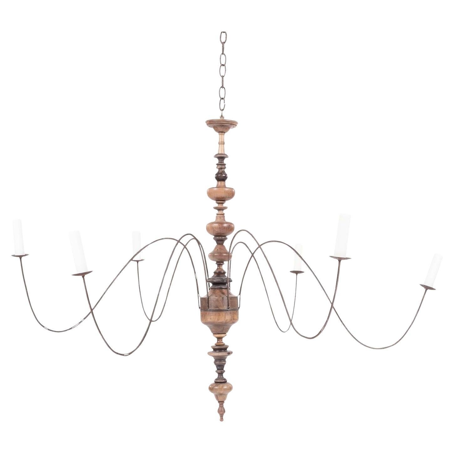Six-Arm Italian Chandelier