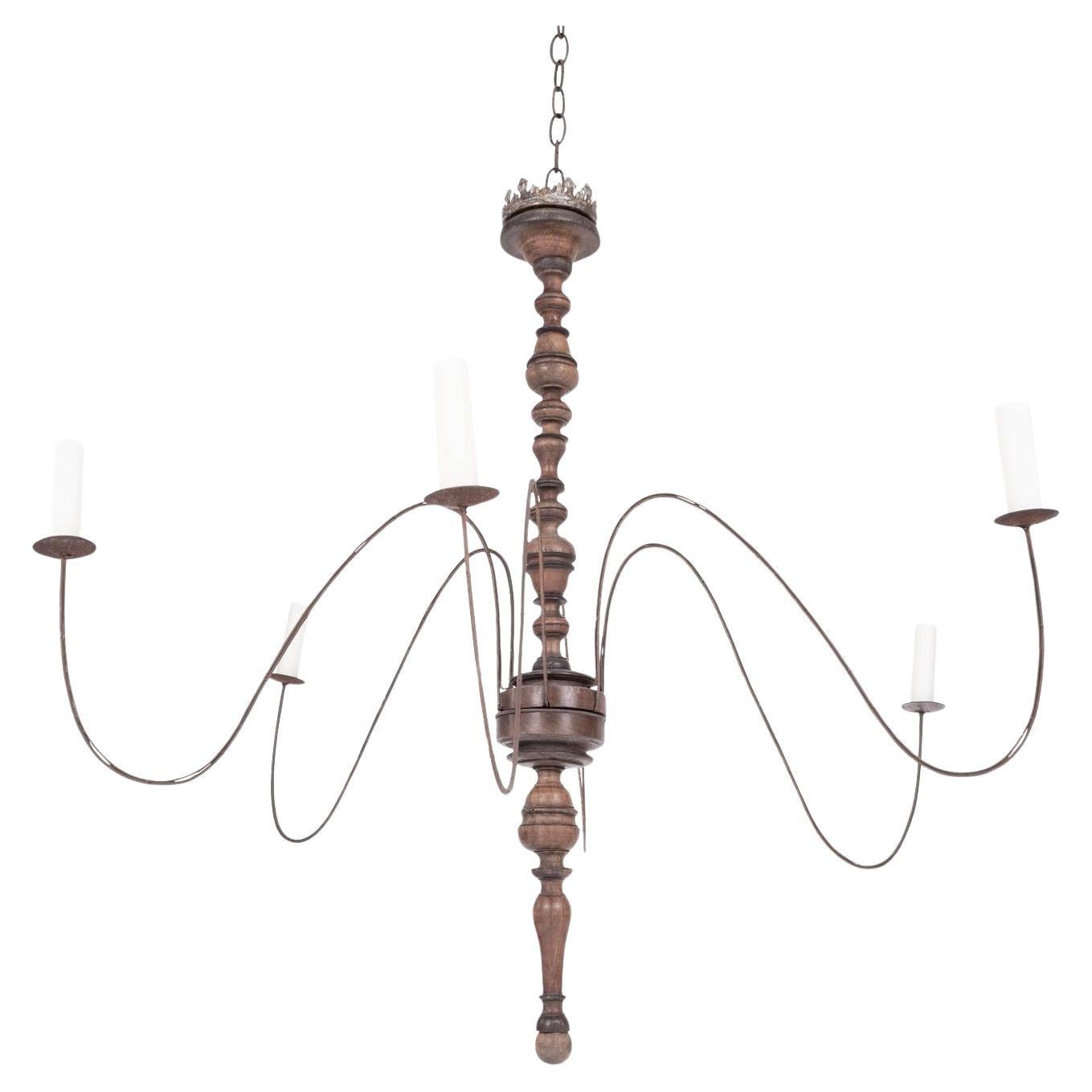 Six-Arm Italian Chandelier