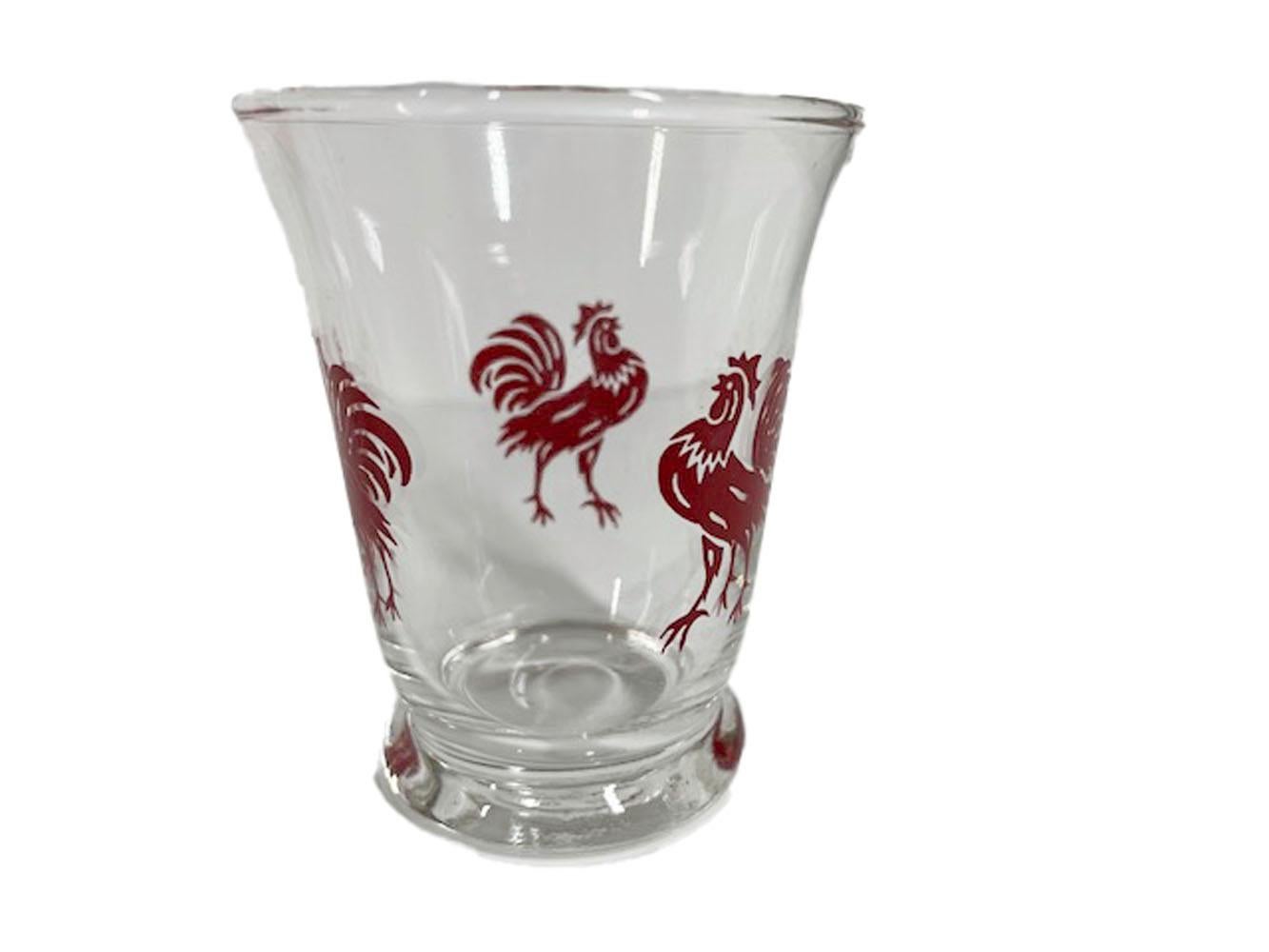 red rooster glasses