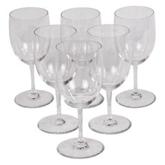 Retro Six Baccarat 'Perfection' White Wine/ Water Glasses 