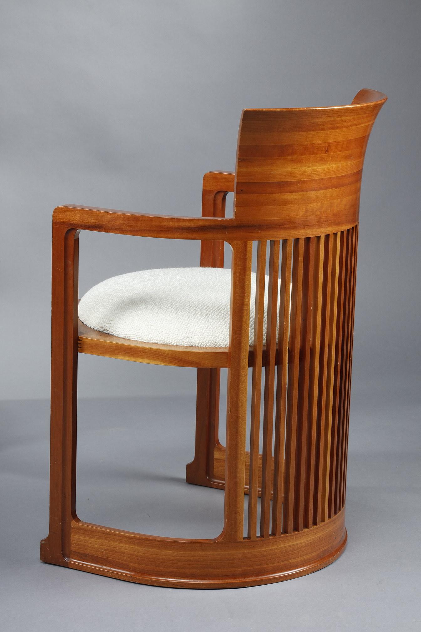 Six « chaises Barrel » de Frank Lloyd Wright, édition Cassina 9